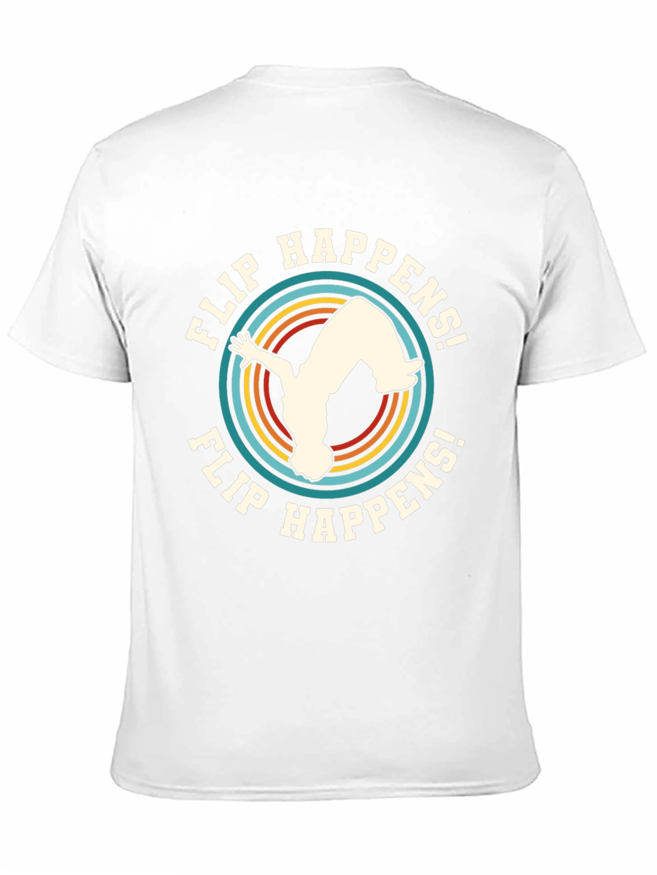 Flip Happens! Black Graphic Tee