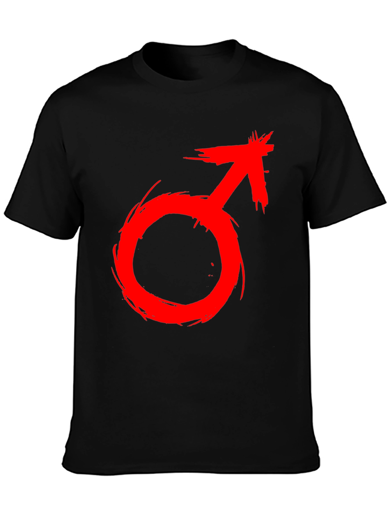 Red Male Symbol T-Shirt - Bold Graphic Tee