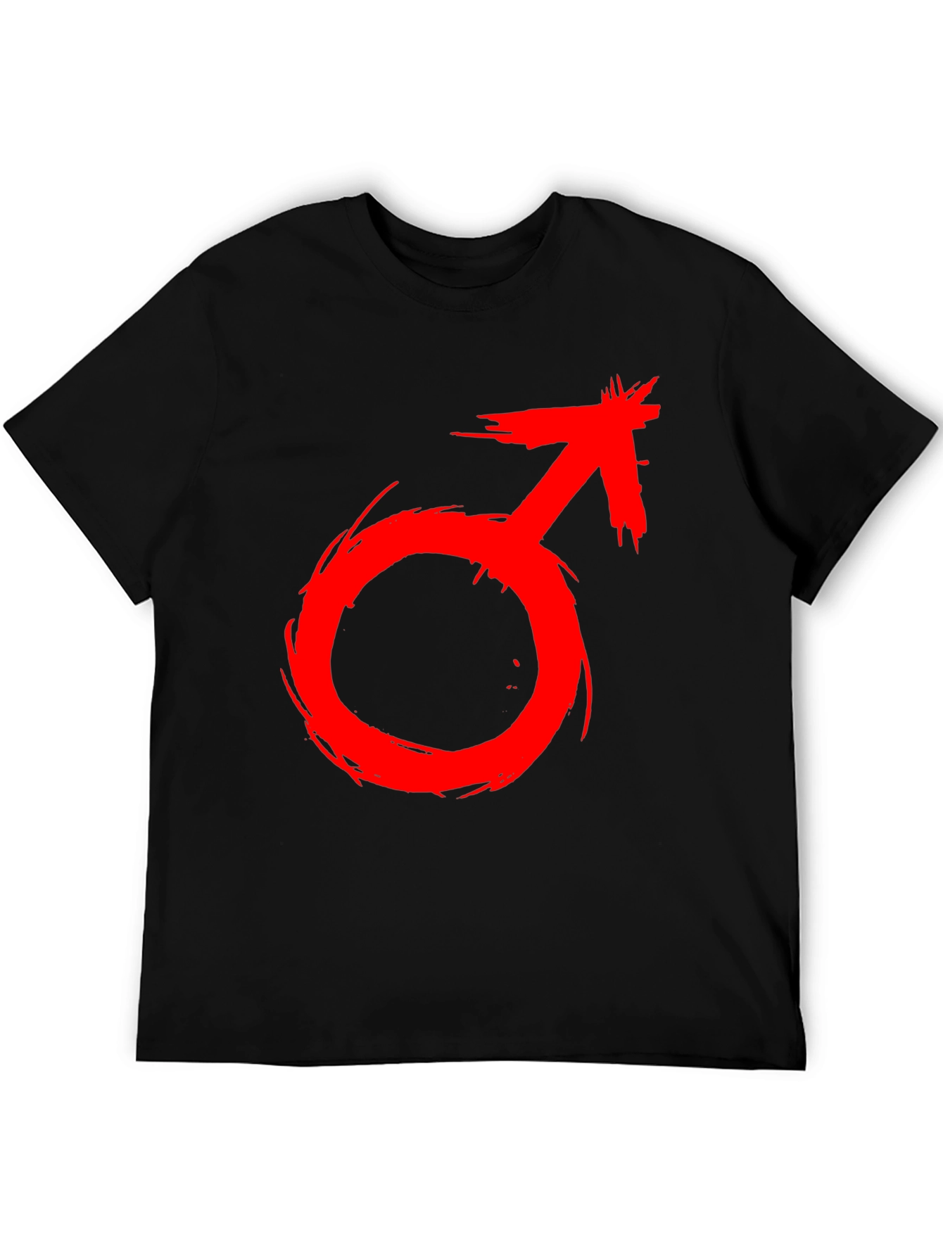 Red Male Symbol T-Shirt - Bold Graphic Tee