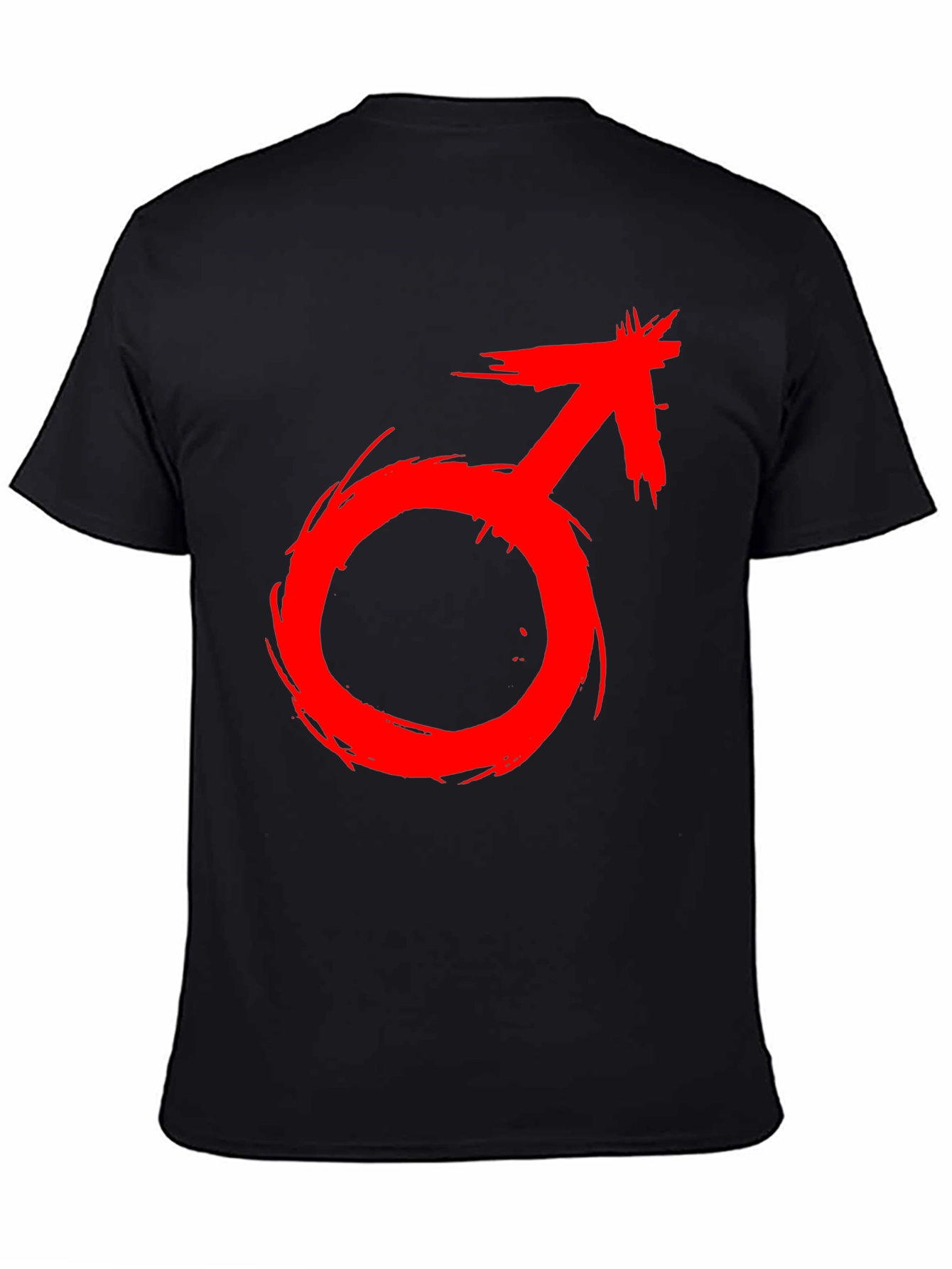 Red Male Symbol T-Shirt - Bold Graphic Tee