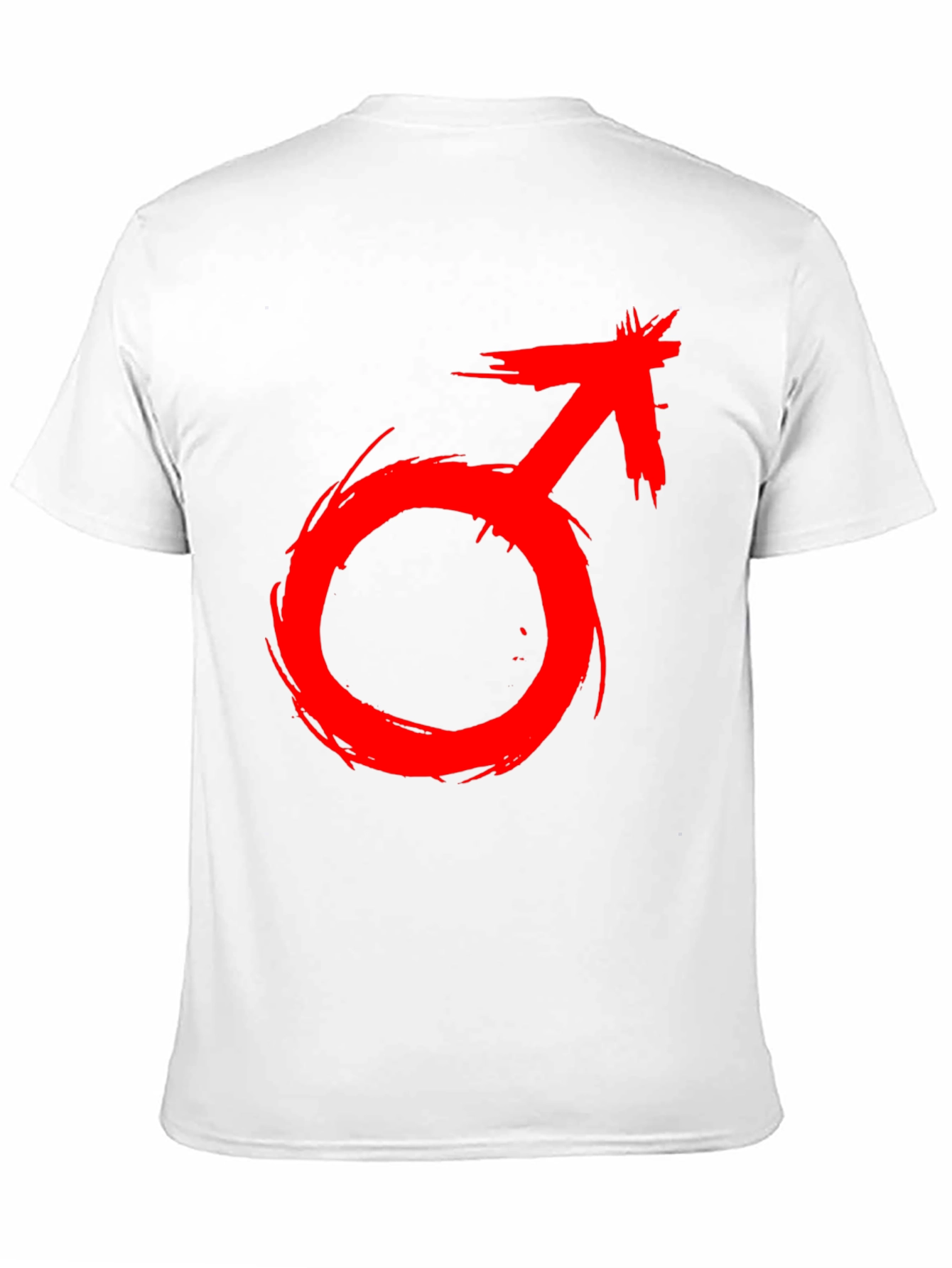 Red Male Symbol T-Shirt - Bold Graphic Tee