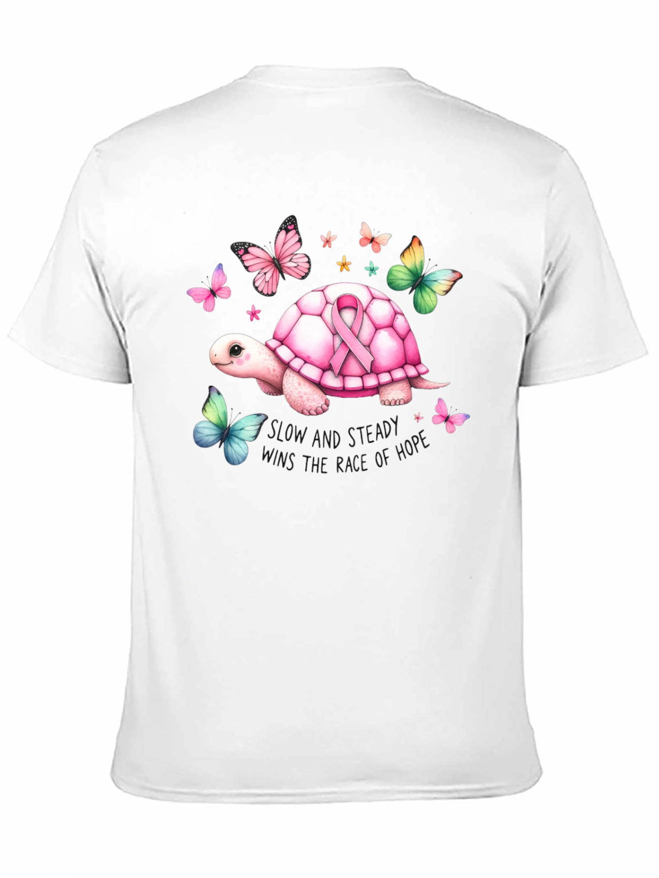 Turtle Cancer Awareness Ribbon T-Shirt