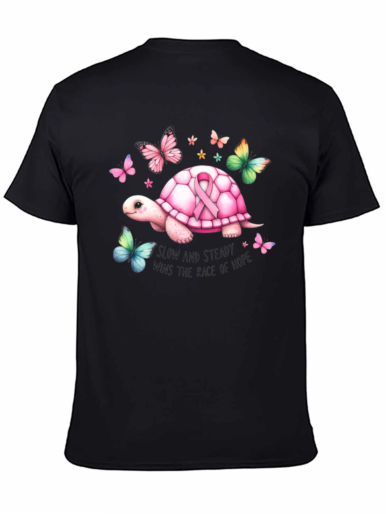 Turtle Cancer Awareness Ribbon T-Shirt