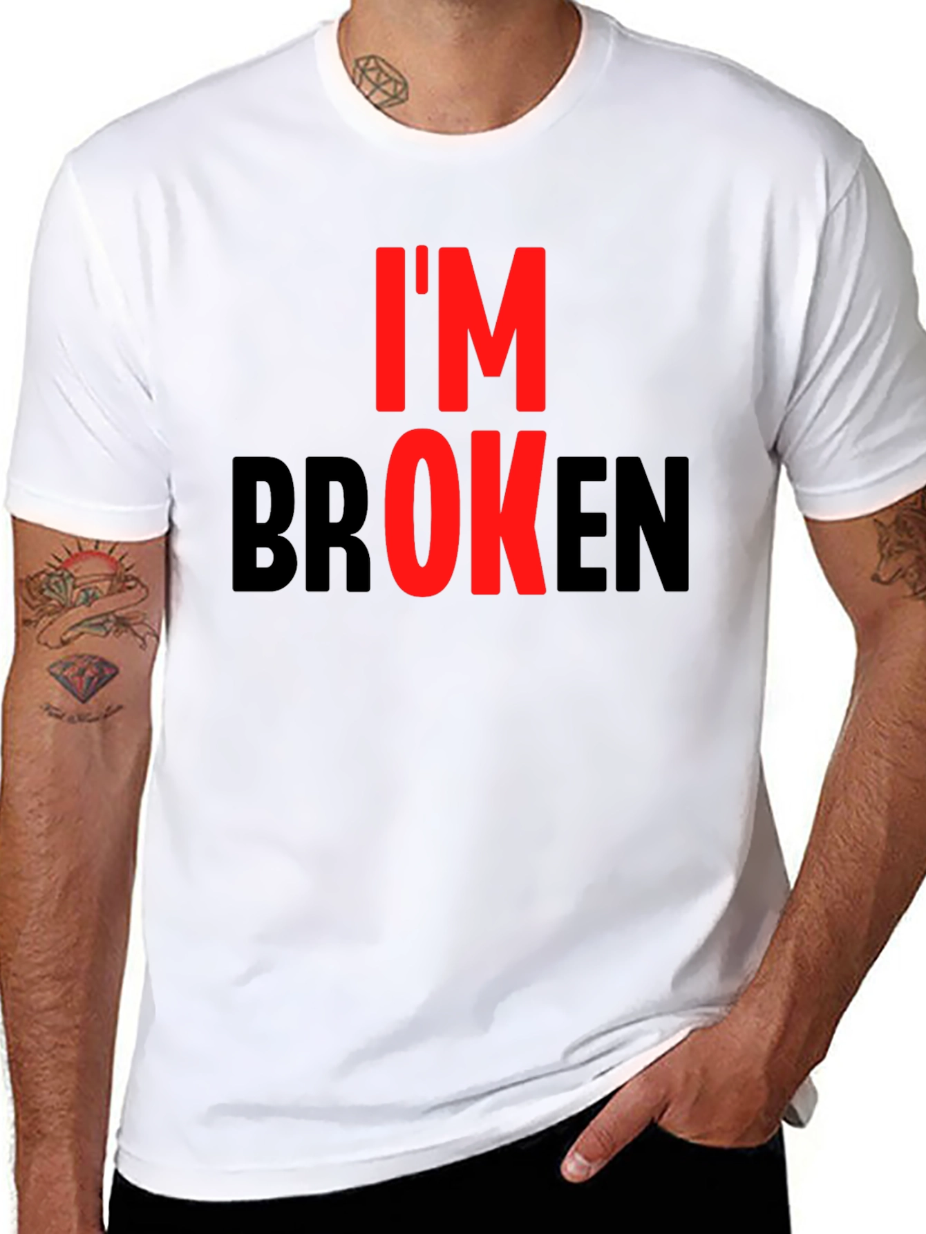 Im Broken Graphic Tee - Black T-Shirt
