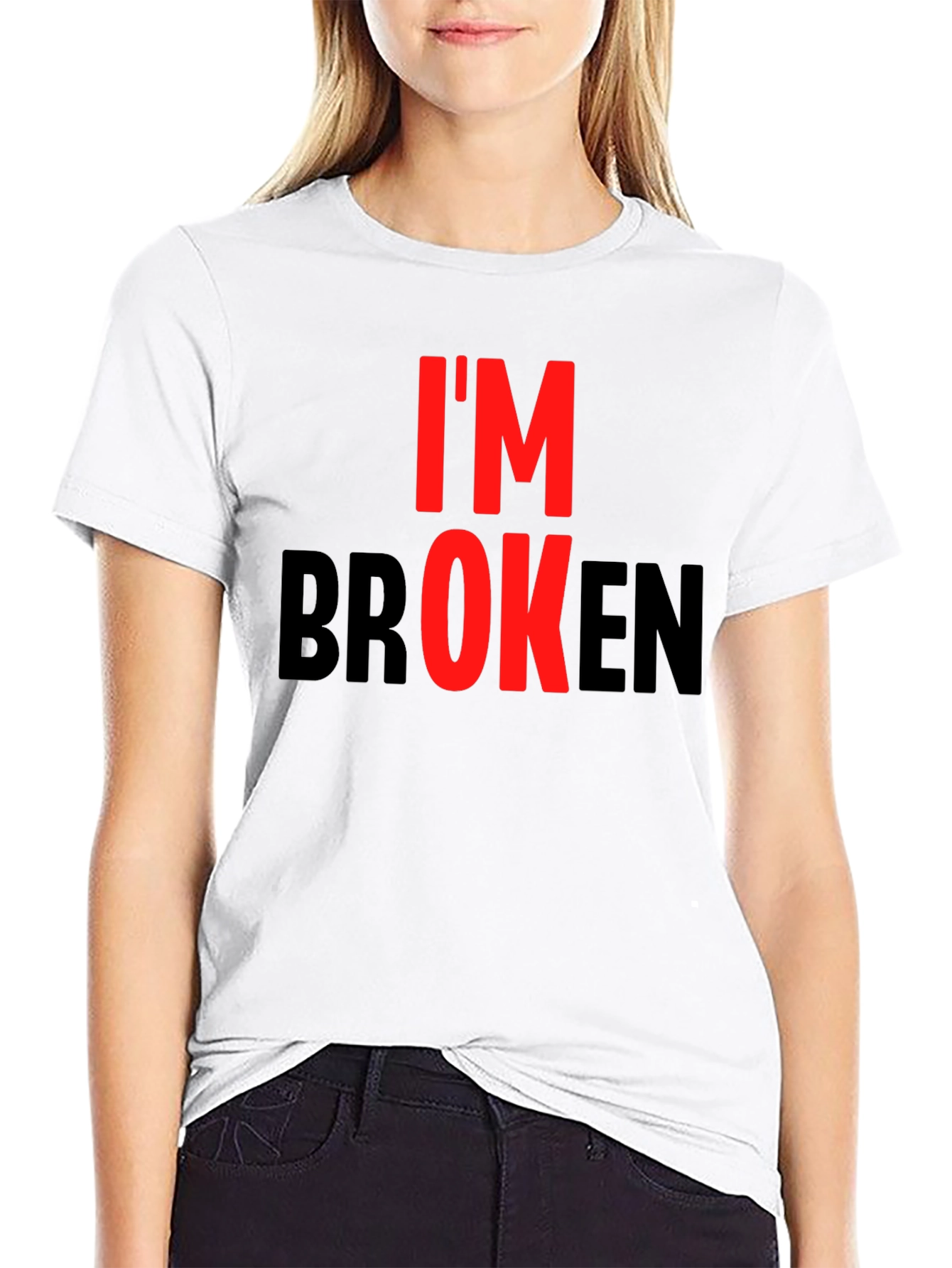 Im Broken Graphic Tee - Black T-Shirt