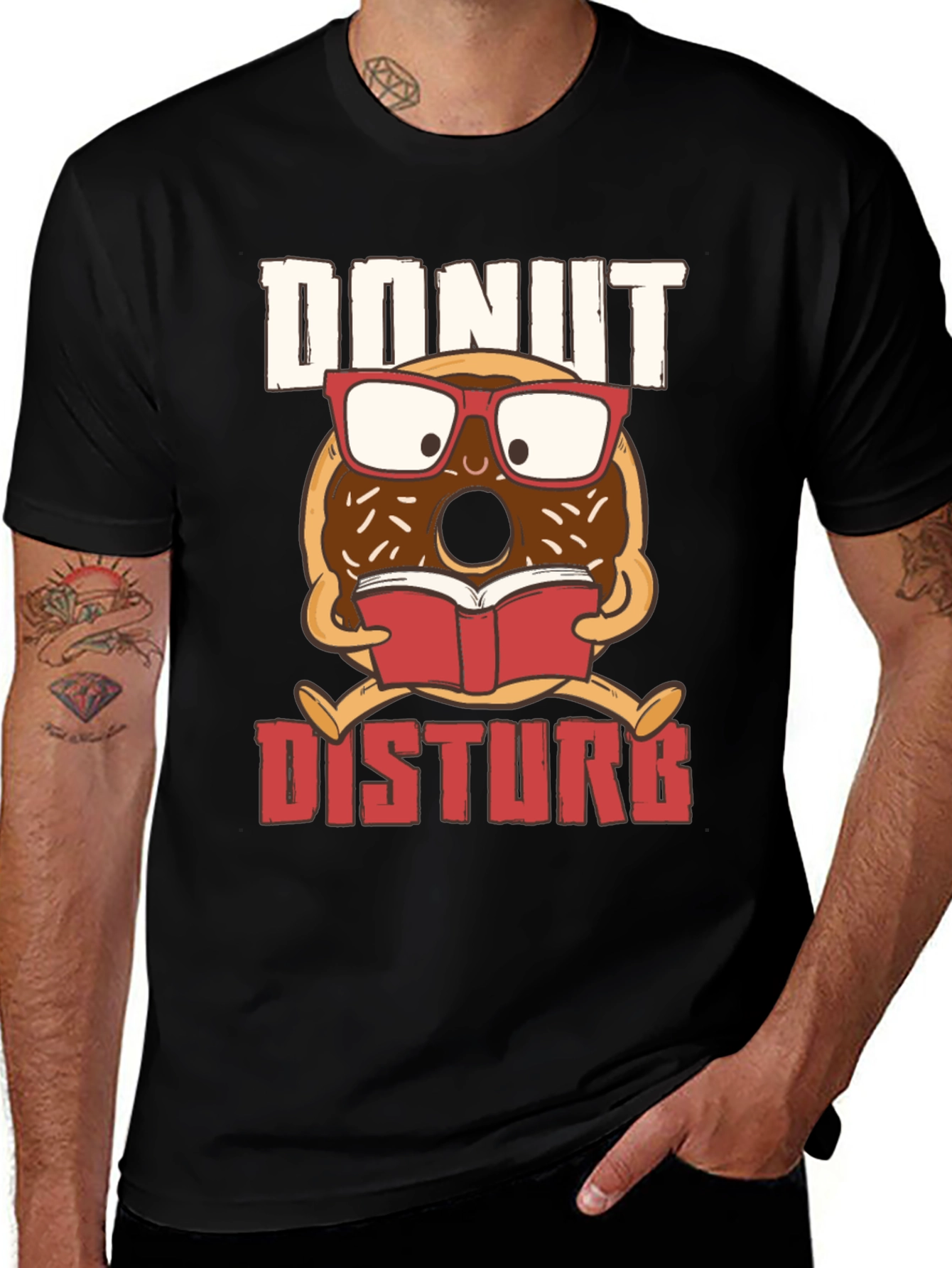 Donut Disturb T-Shirt - Book Reading Design