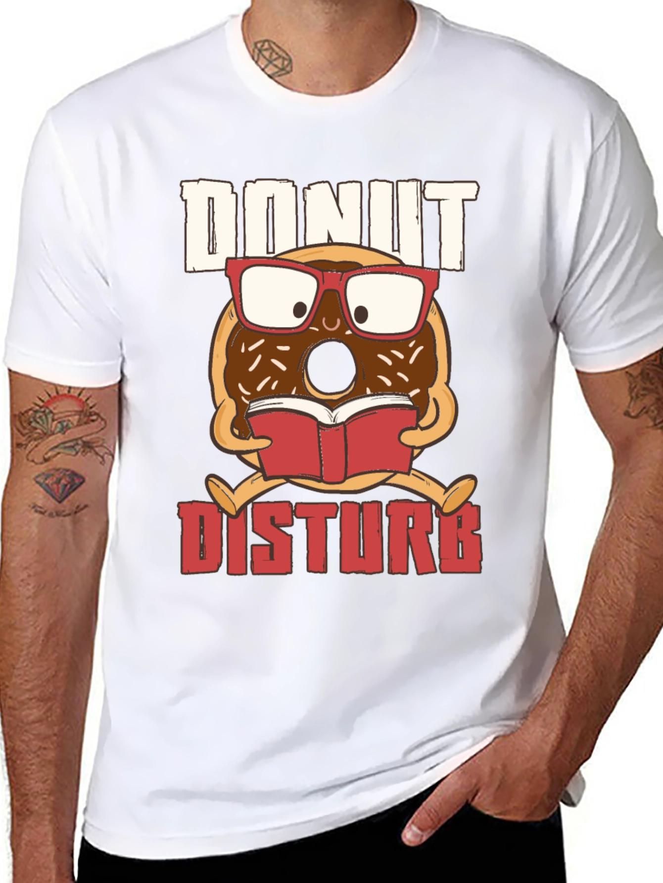 Donut Disturb T-Shirt - Book Reading Design