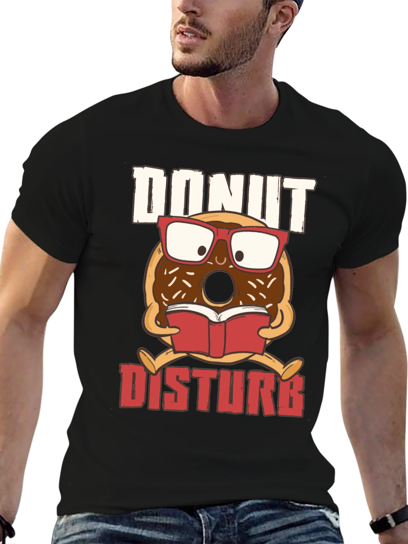 Donut Disturb T-Shirt - Book Reading Design