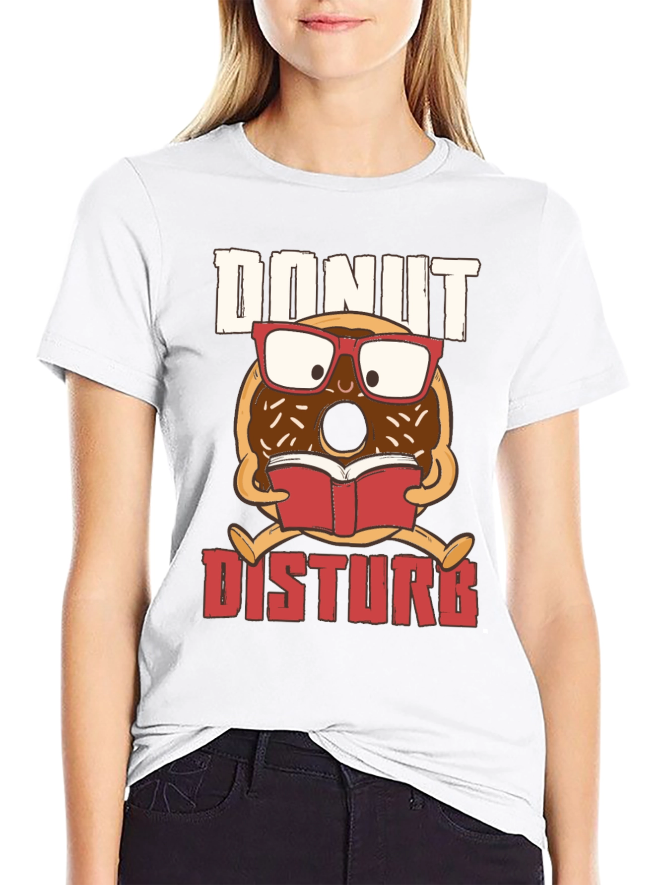 Donut Disturb T-Shirt - Book Reading Design
