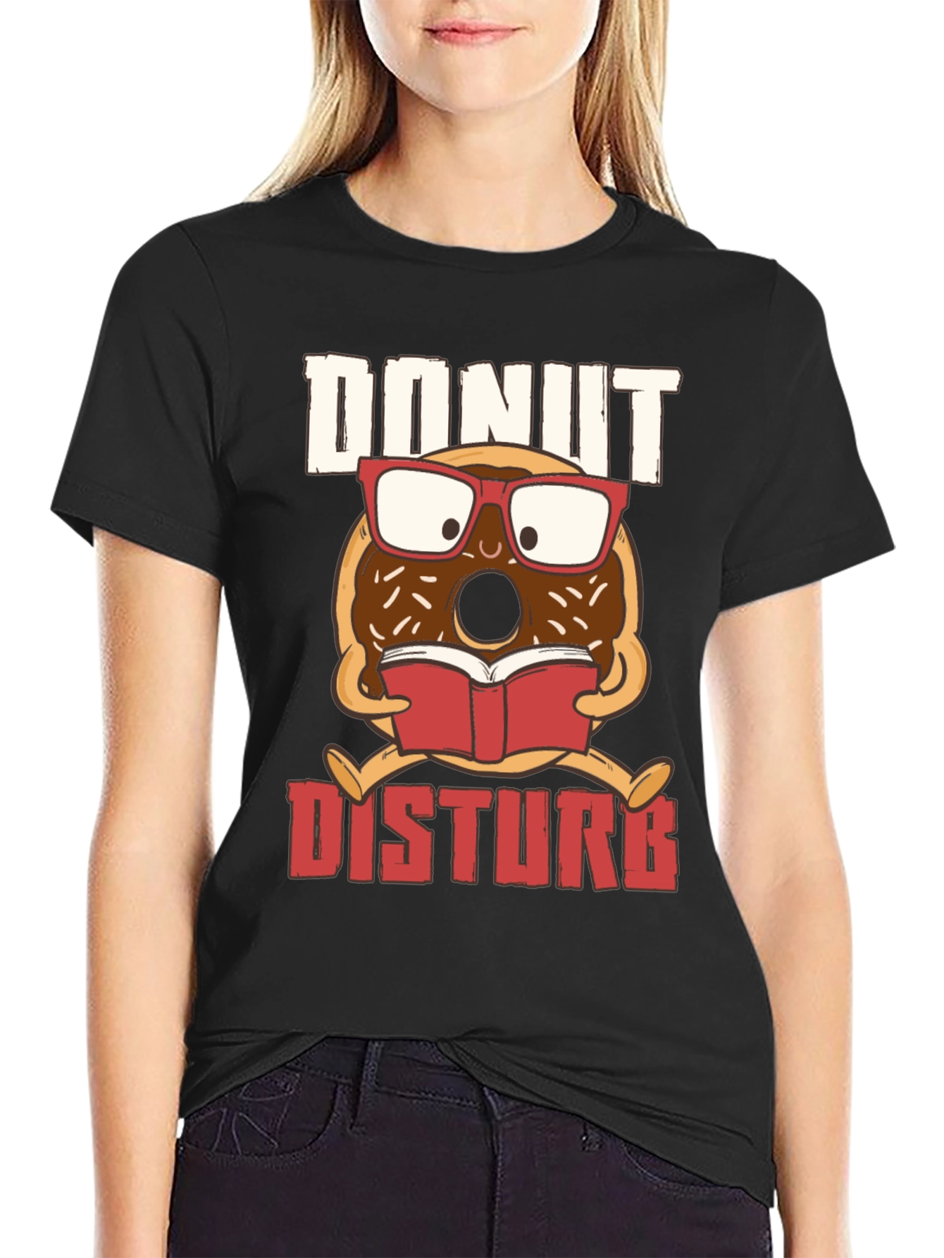 Donut Disturb T-Shirt - Book Reading Design