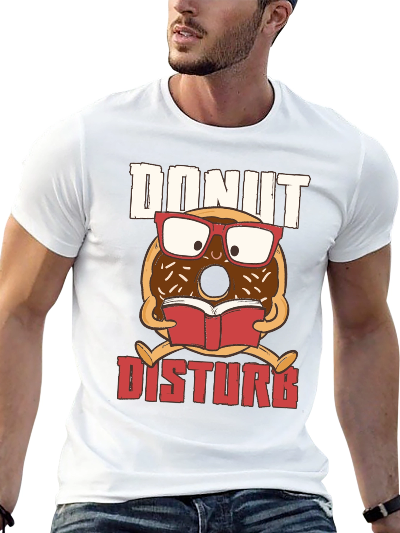 Donut Disturb T-Shirt - Book Reading Design