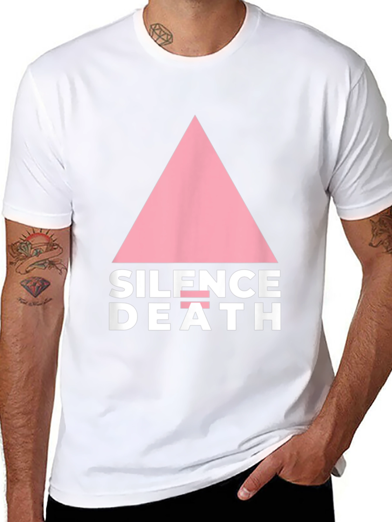 Silence=Death Triangle Graphic Tee