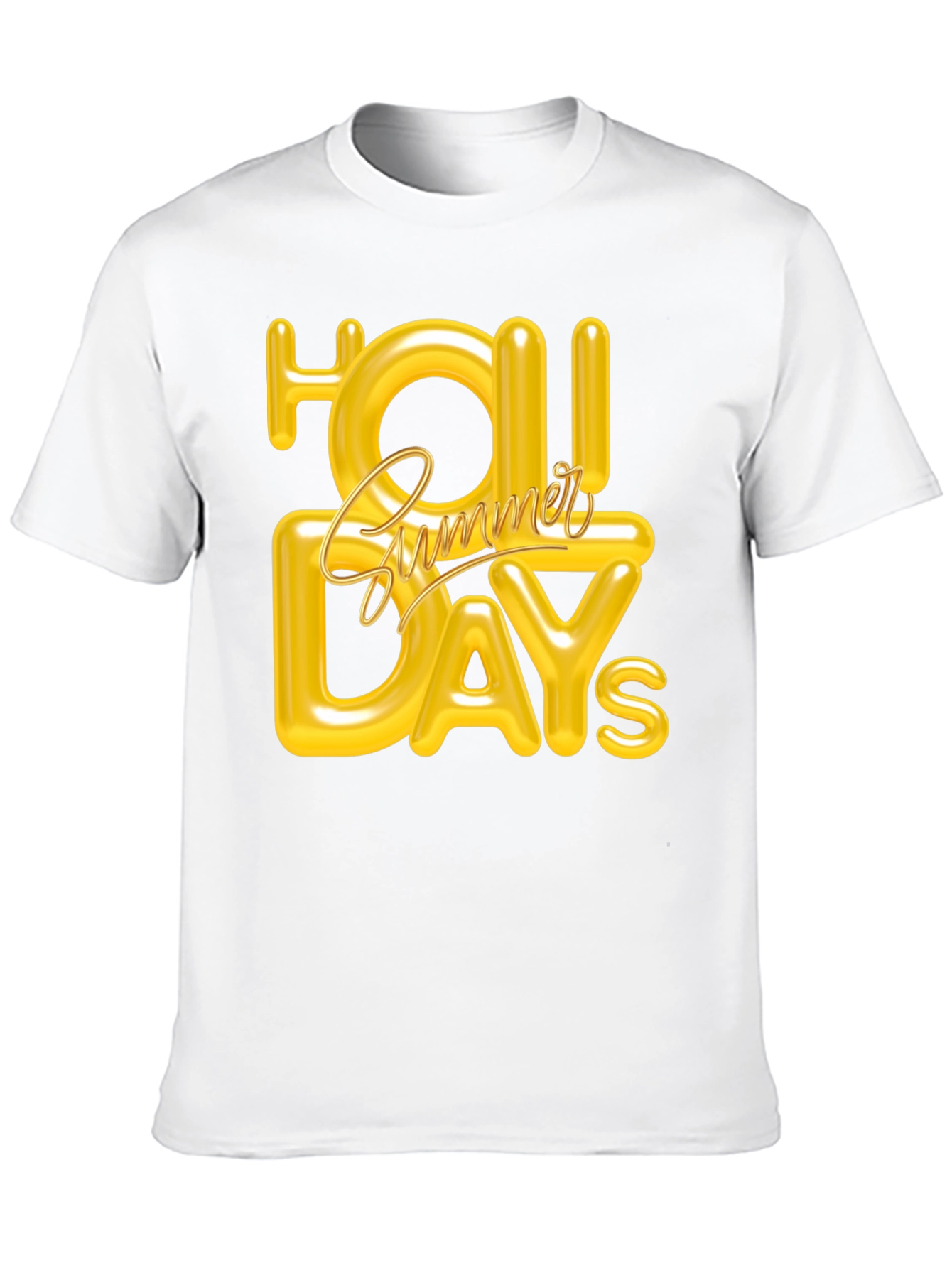 Summer Holiday Graphic Tee - Black