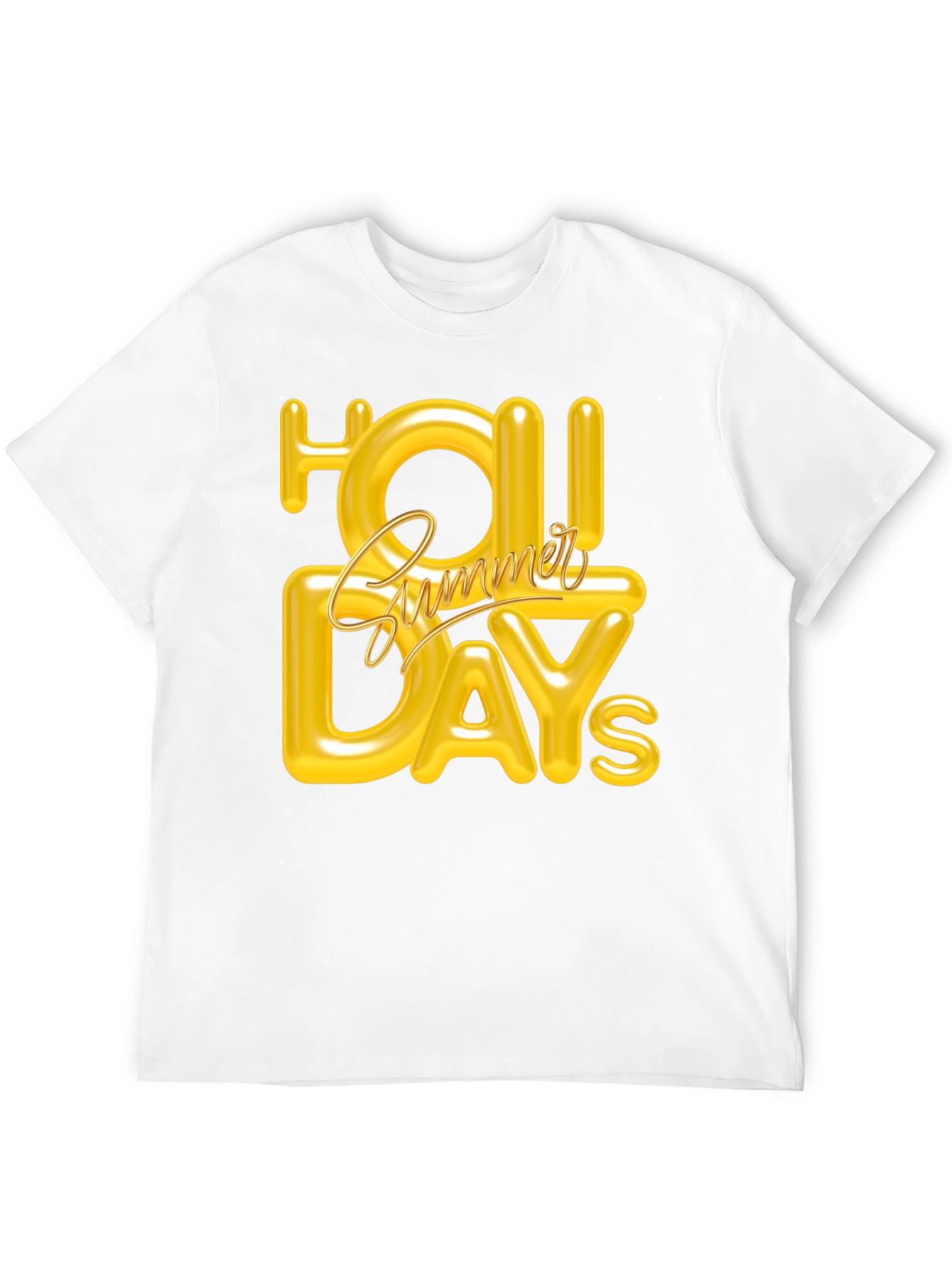 Summer Holiday Graphic Tee - Black