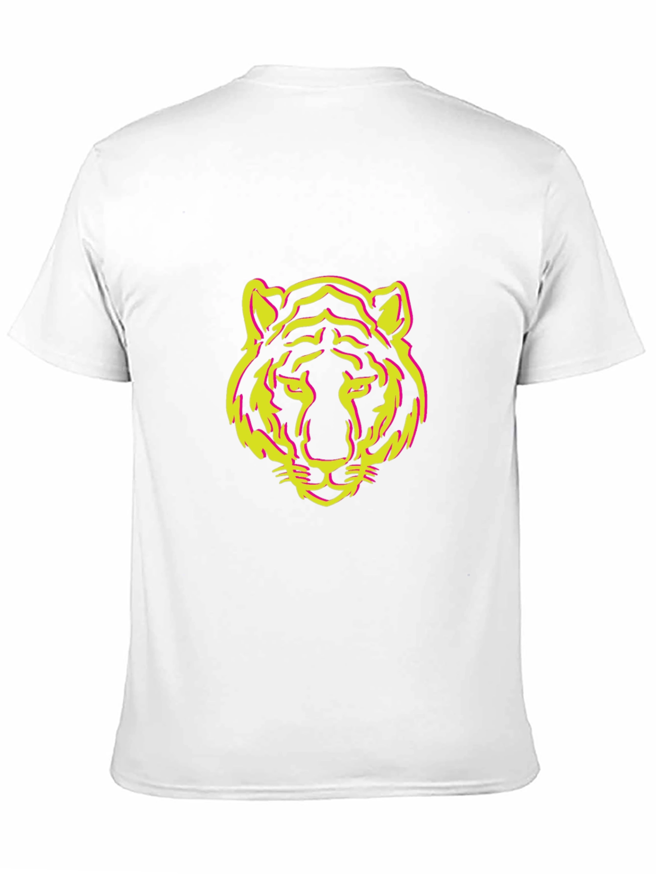 Black T-Shirt with Tiger Face Design