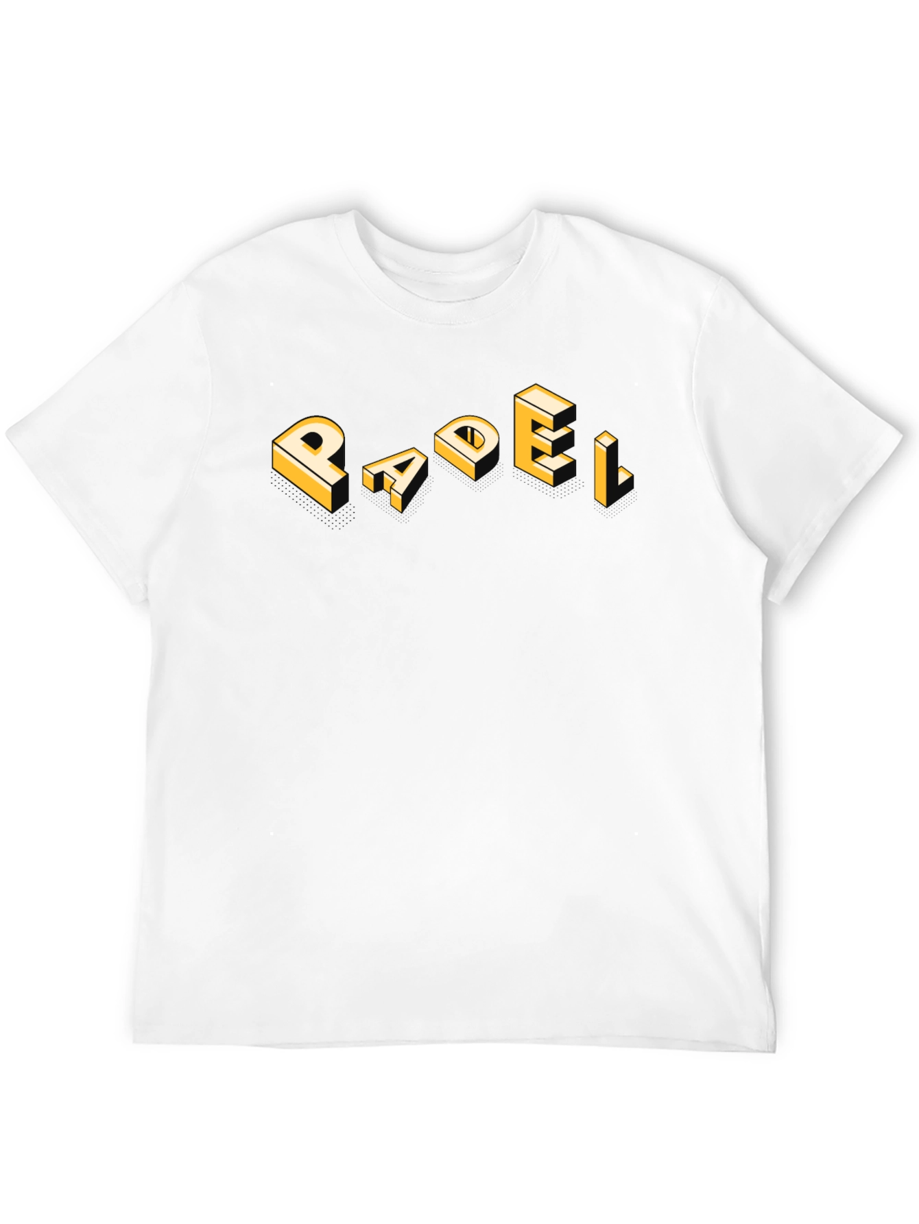 Isometric Text Graphic Black T-Shirt
