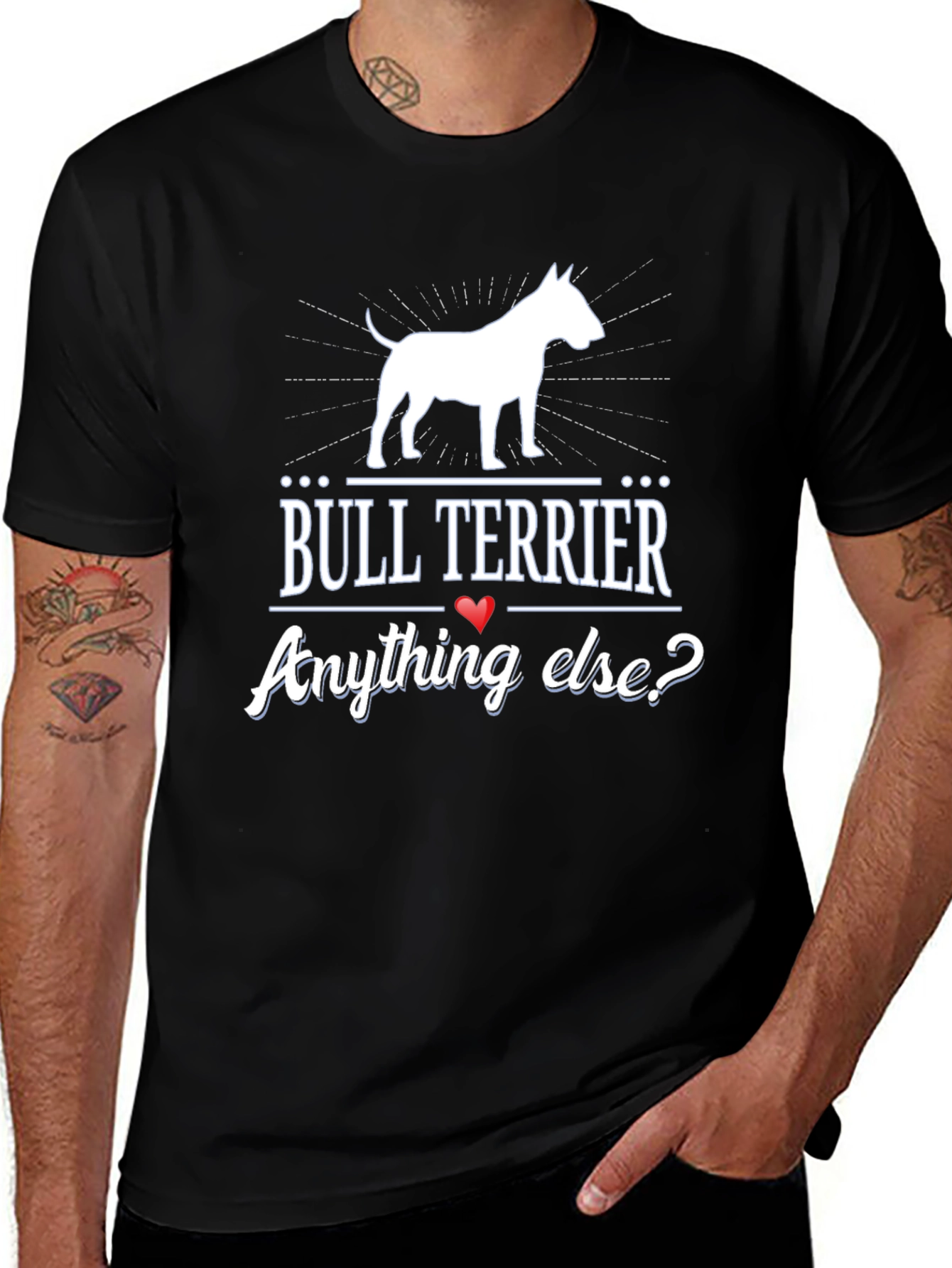Bull Terrier Graphic Tee - Anything Else? Novelty Shirt