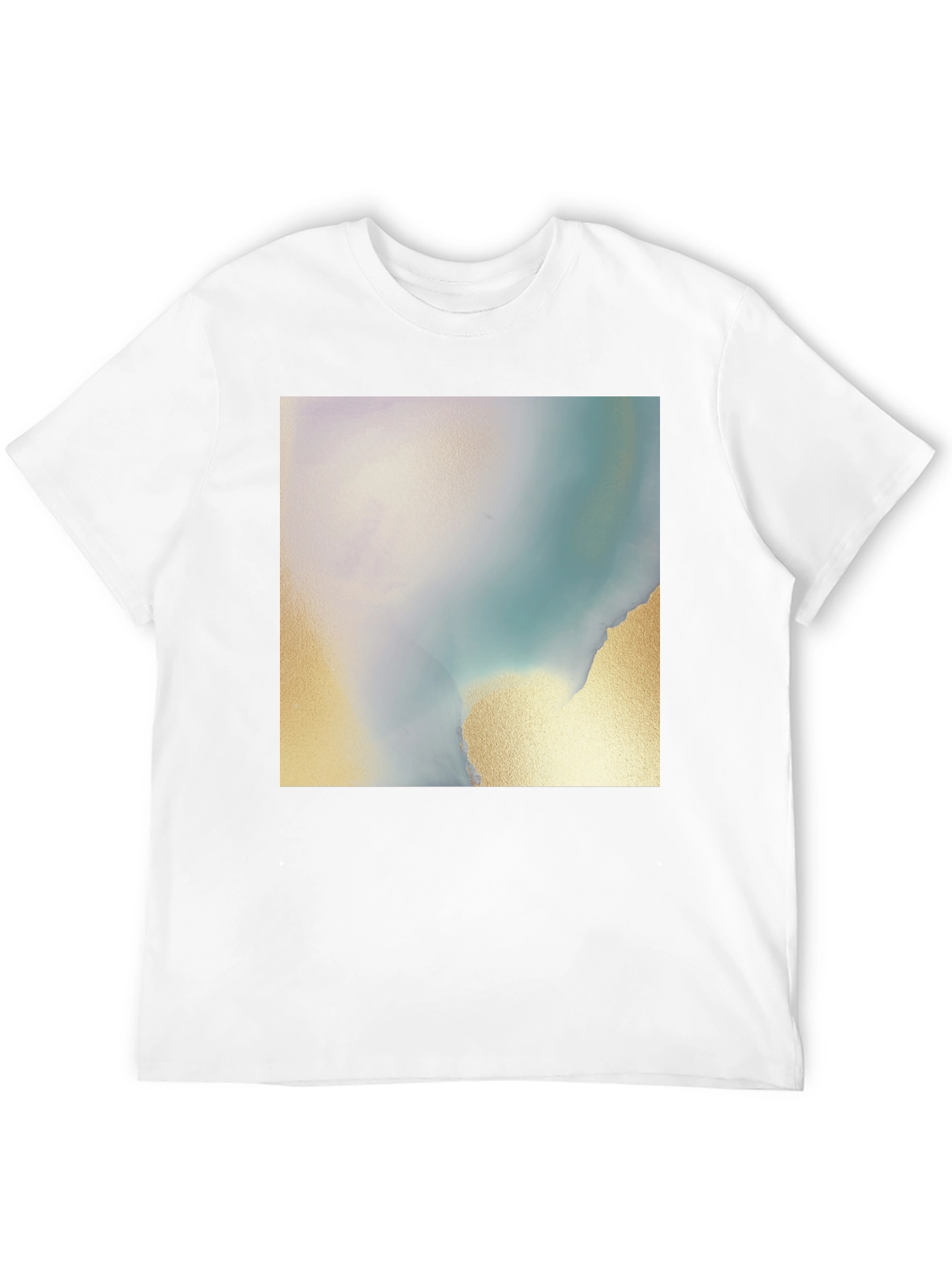 Abstract Art Tee - Soft Black Cotton Blend