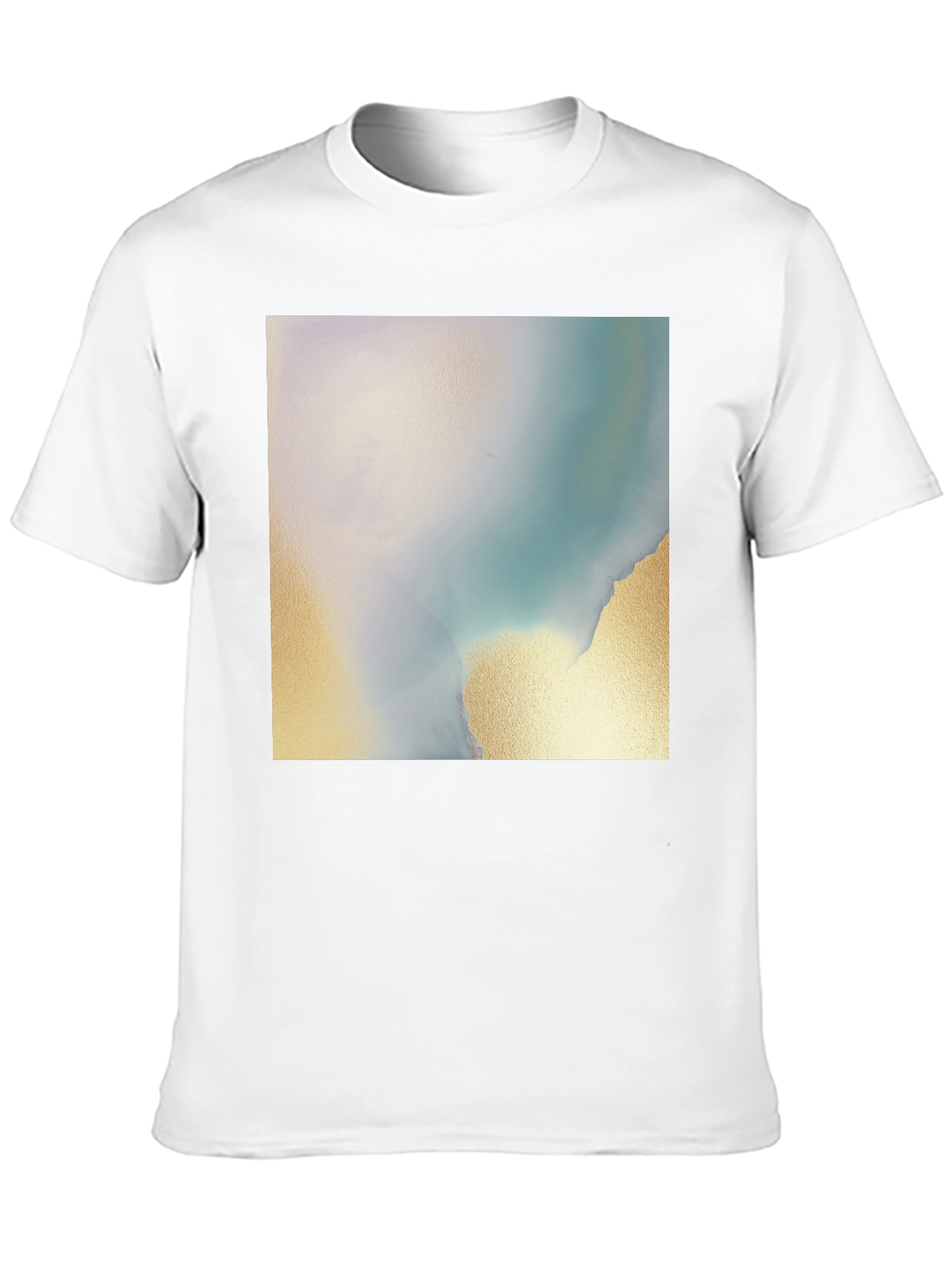 Abstract Art Tee - Soft Black Cotton Blend