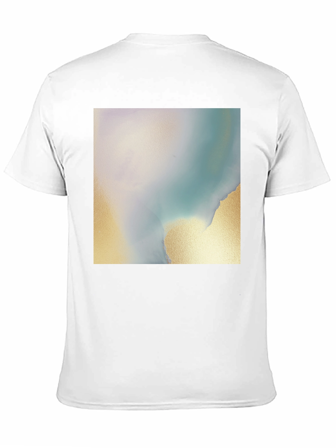 Abstract Art Tee - Soft Black Cotton Blend