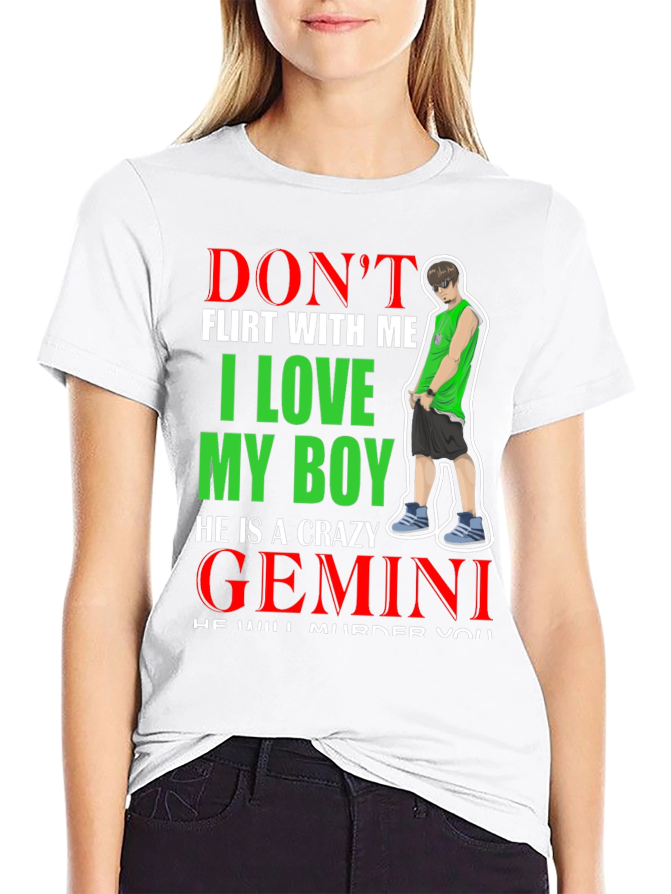 Dont Flirt With Me Gemini Boy T-Shirt