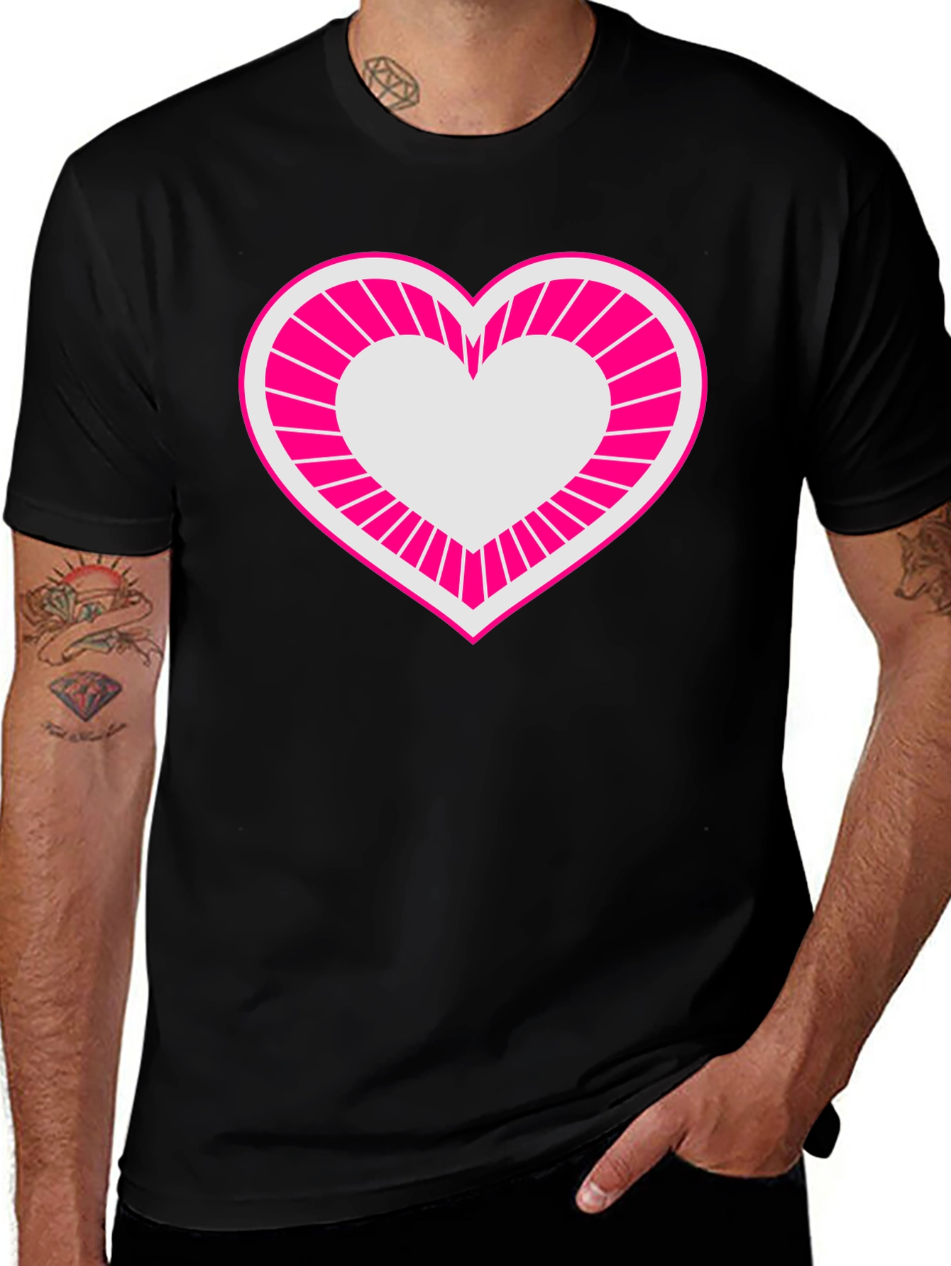 Heart Graphic Tee - Bold & Stylish Mens T-Shirt
