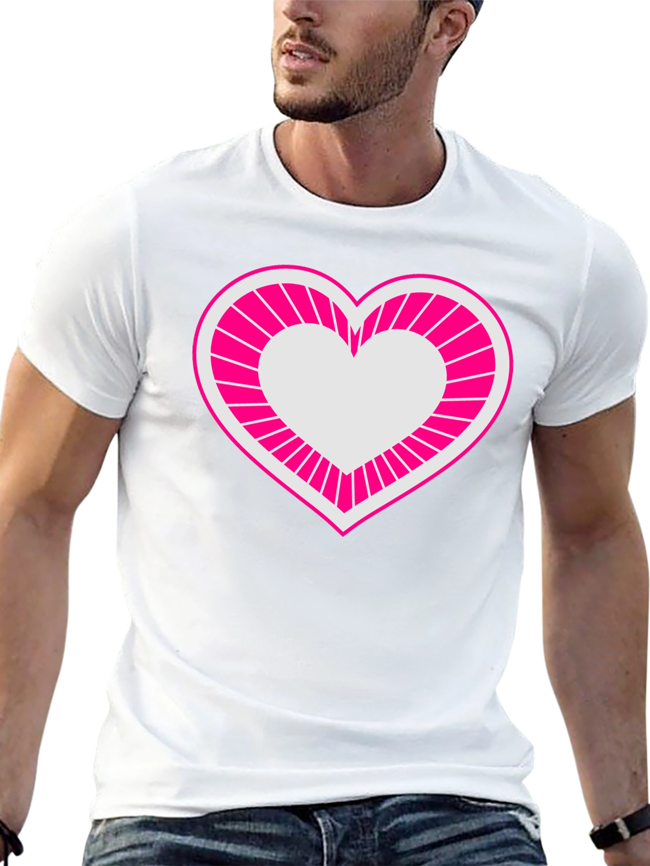 Heart Graphic Tee - Bold & Stylish Mens T-Shirt