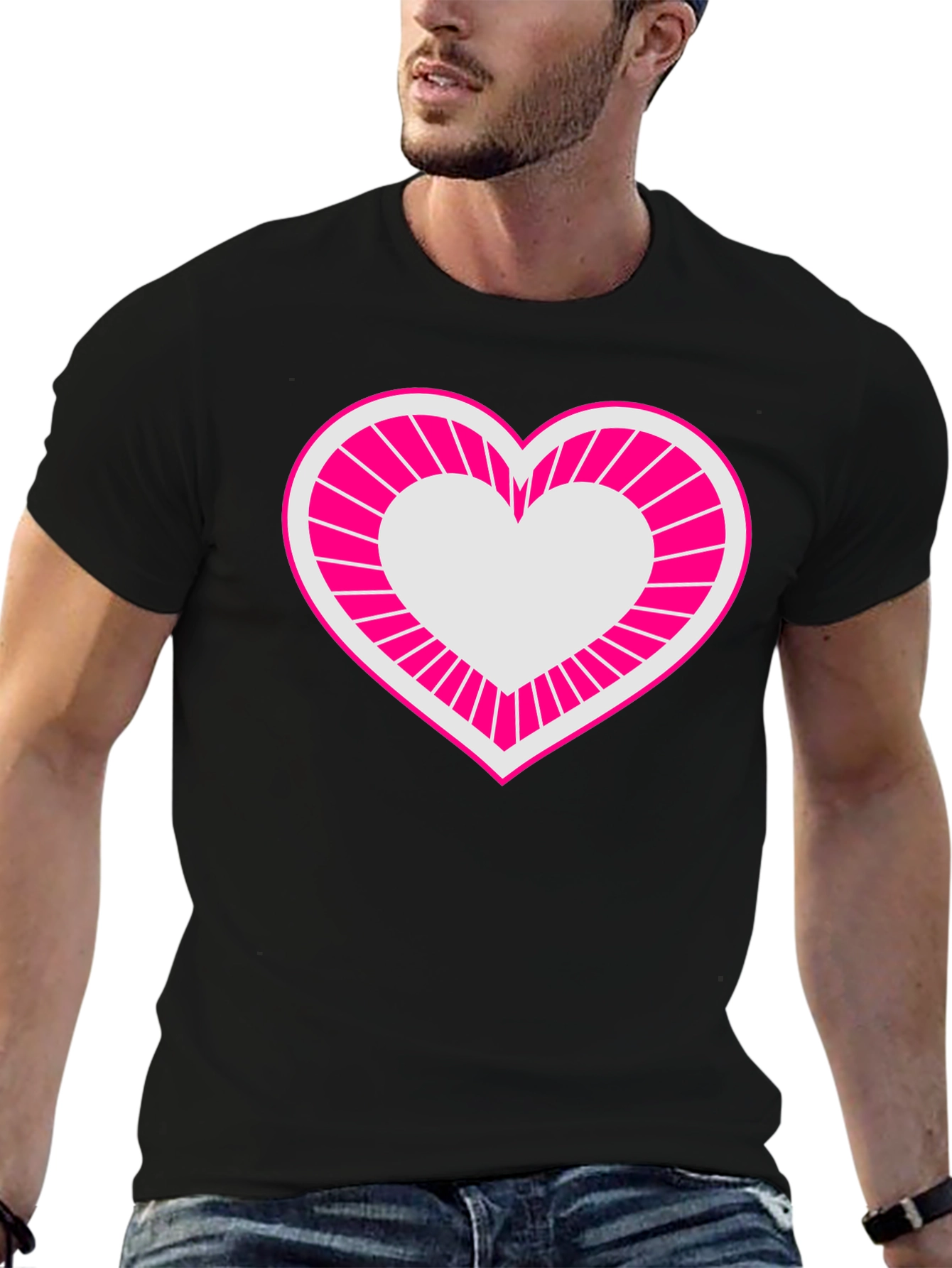 Heart Graphic Tee - Bold & Stylish Mens T-Shirt