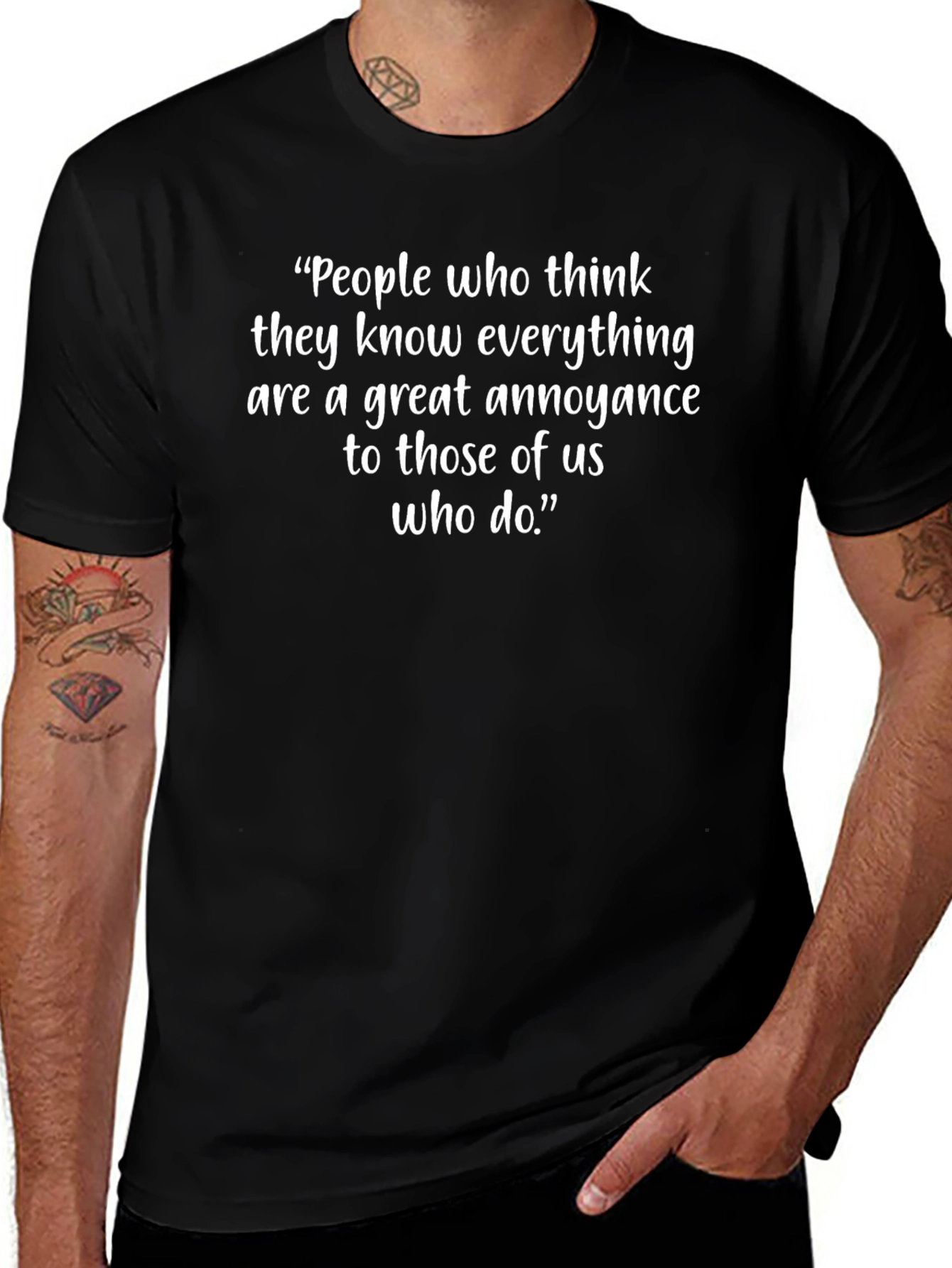 Know-It-Alls T-Shirt: Funny Quote Tee