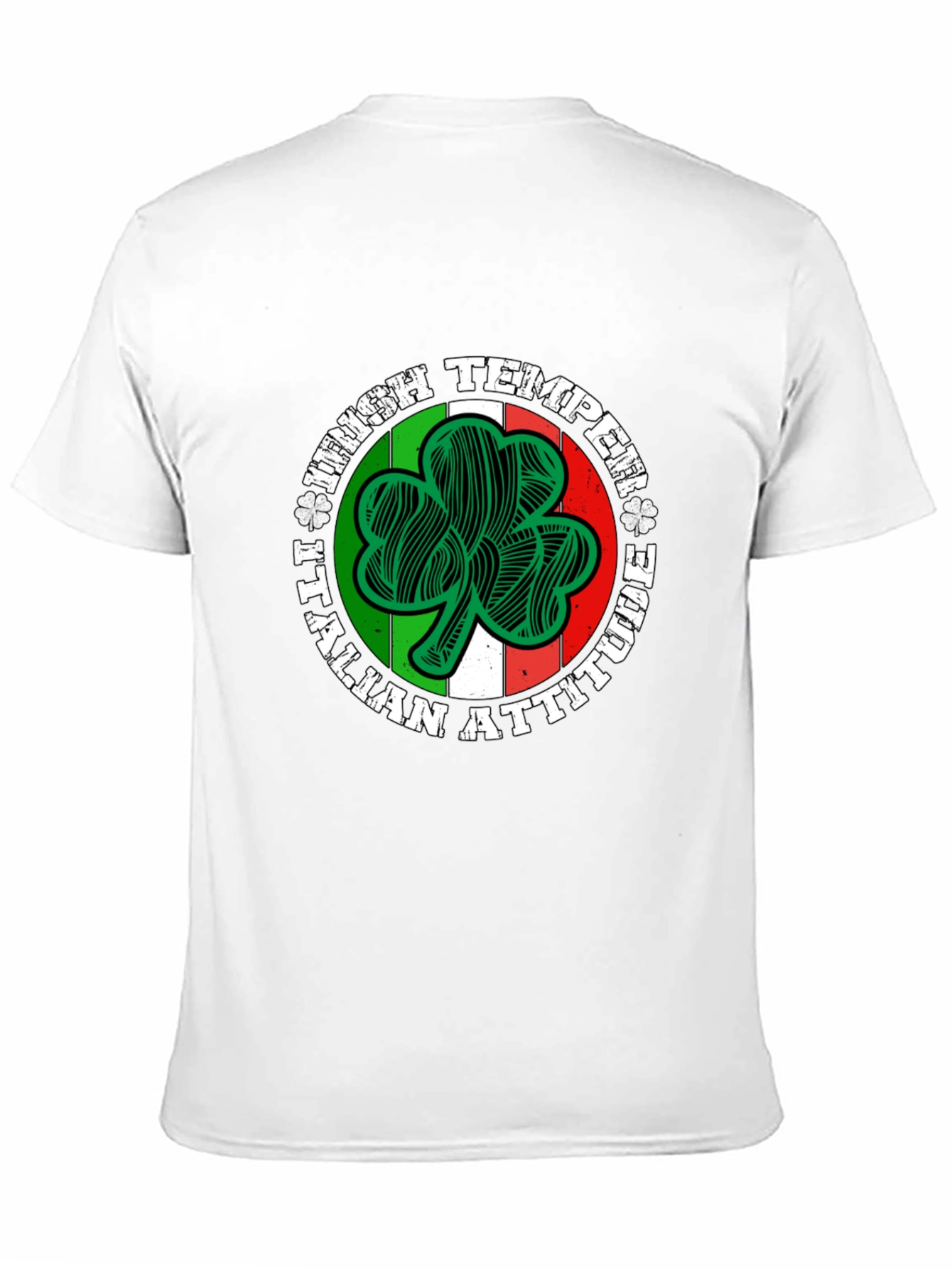 Irish Temper Italian Attitude Black T-Shirt
