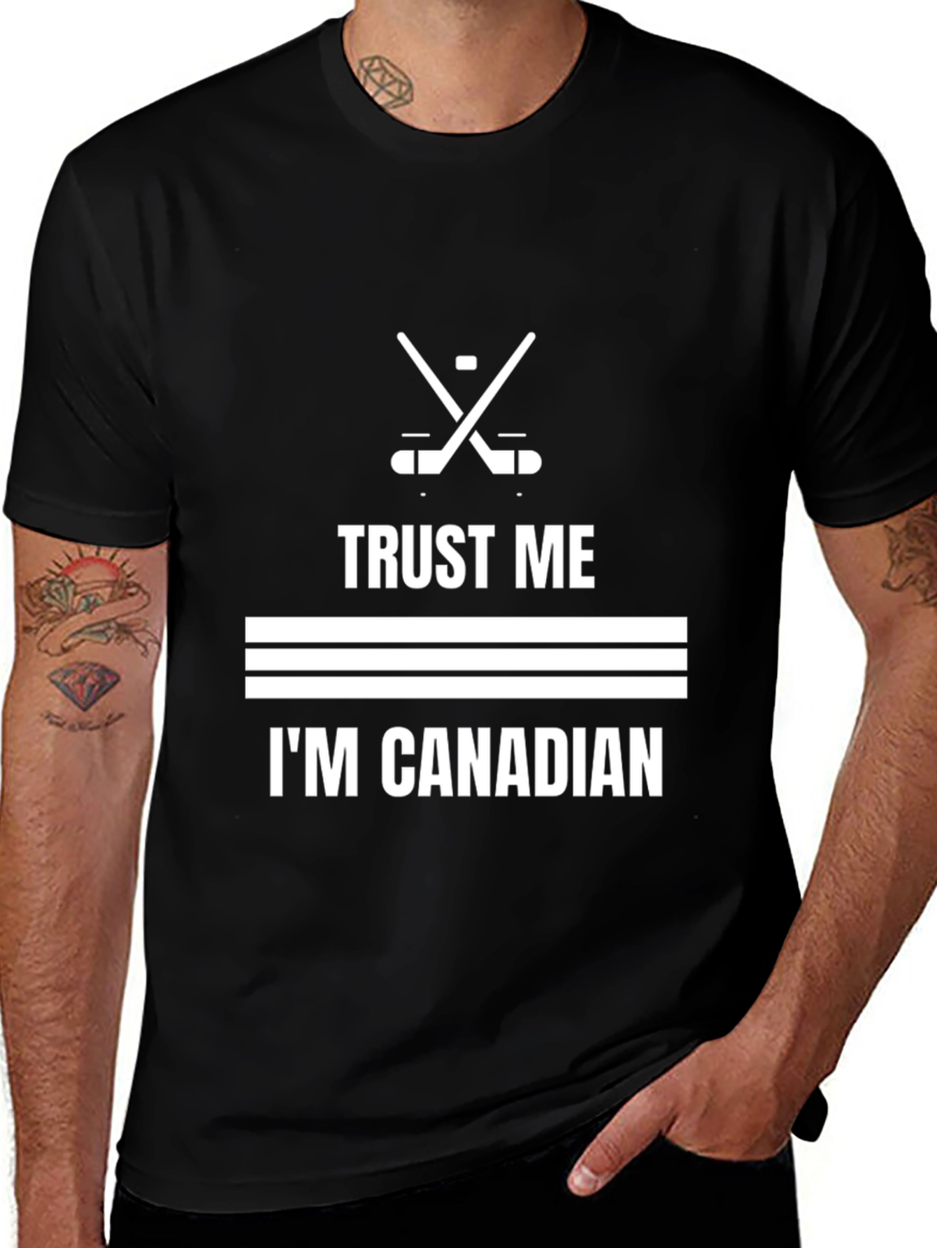 Trust Me Im Canadian Hockey T-Shirt