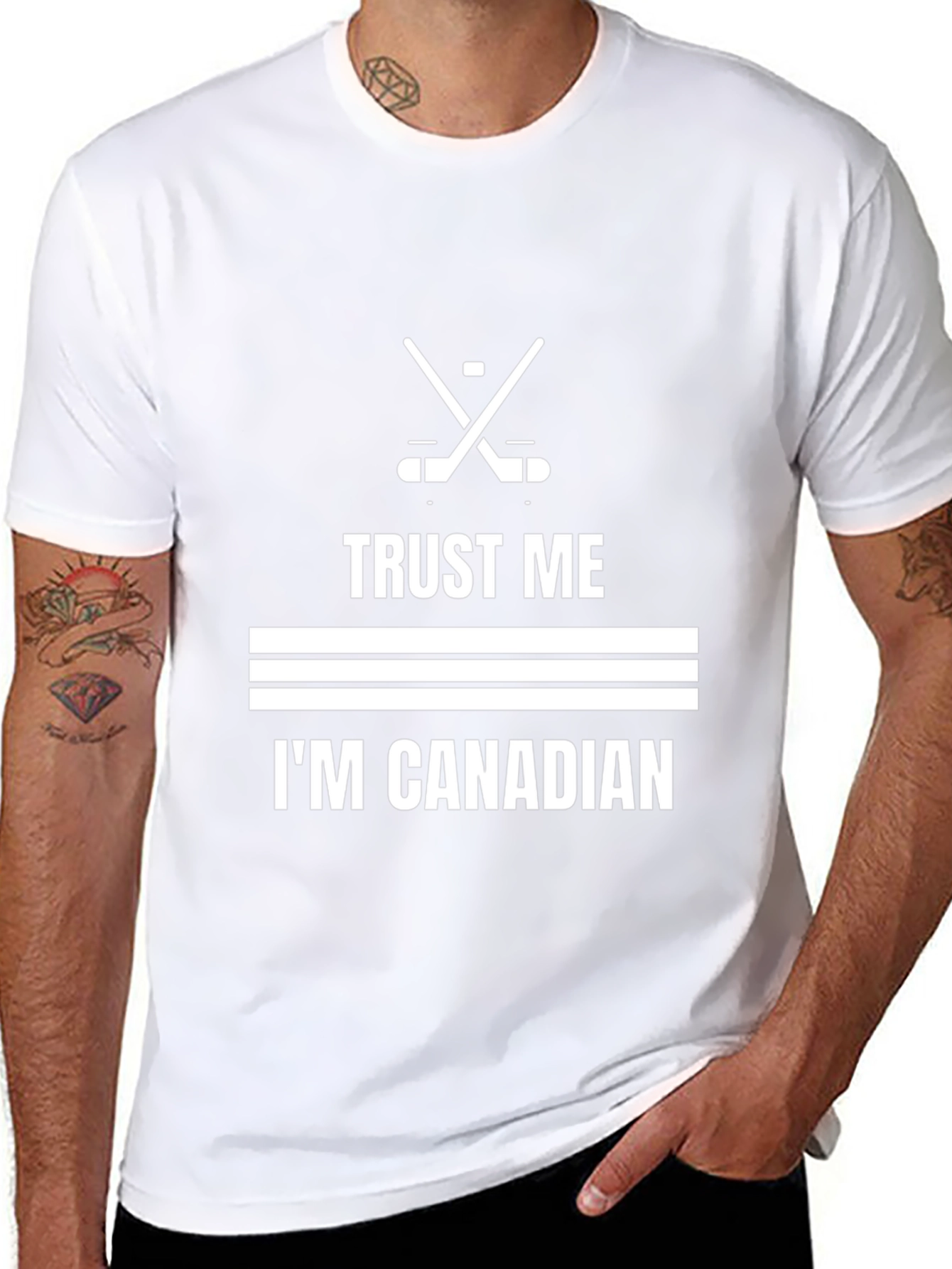 Trust Me Im Canadian Hockey T-Shirt
