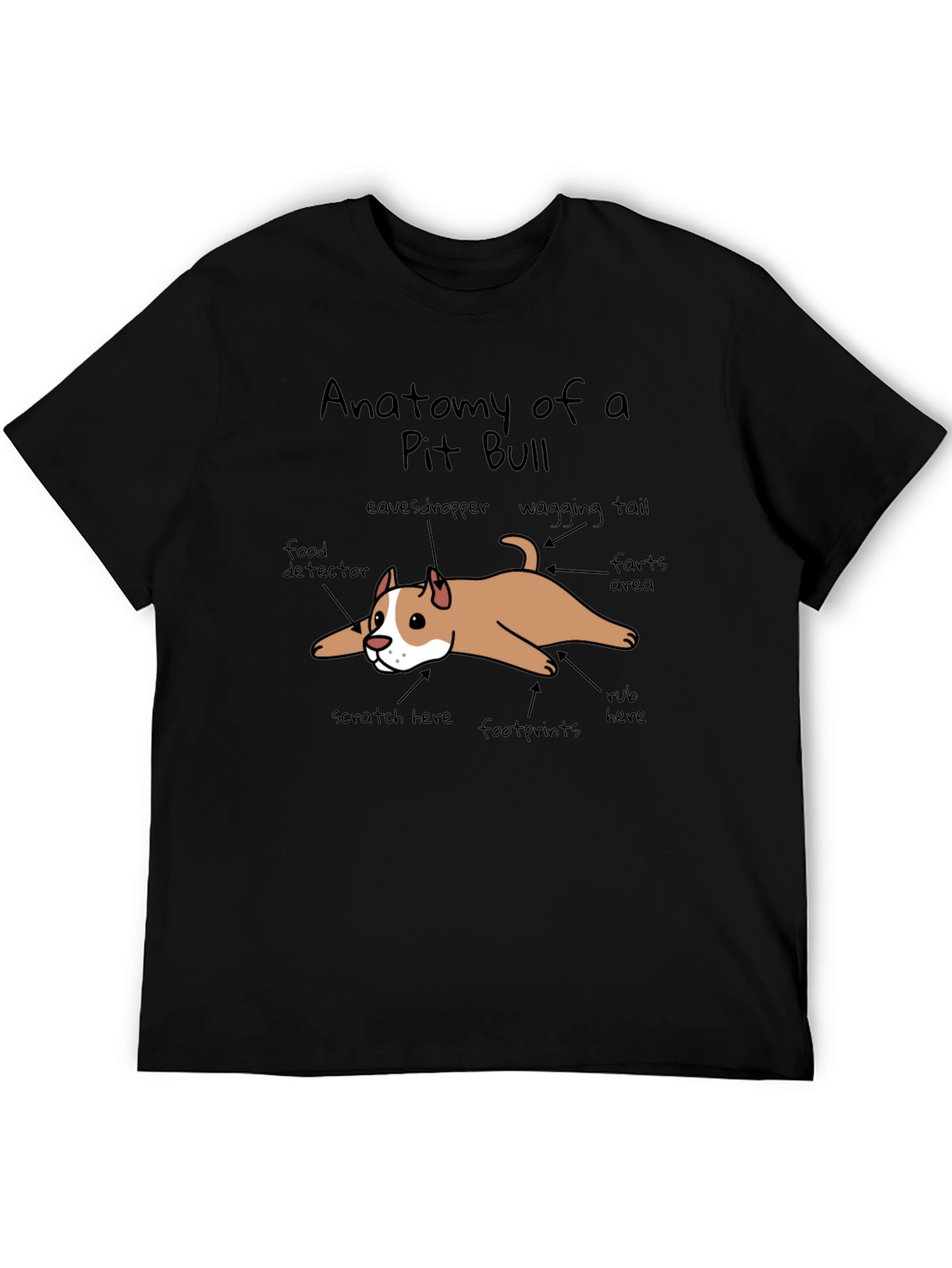 Anatomy of a Pit Bull T-Shirt Funny Dog Tee