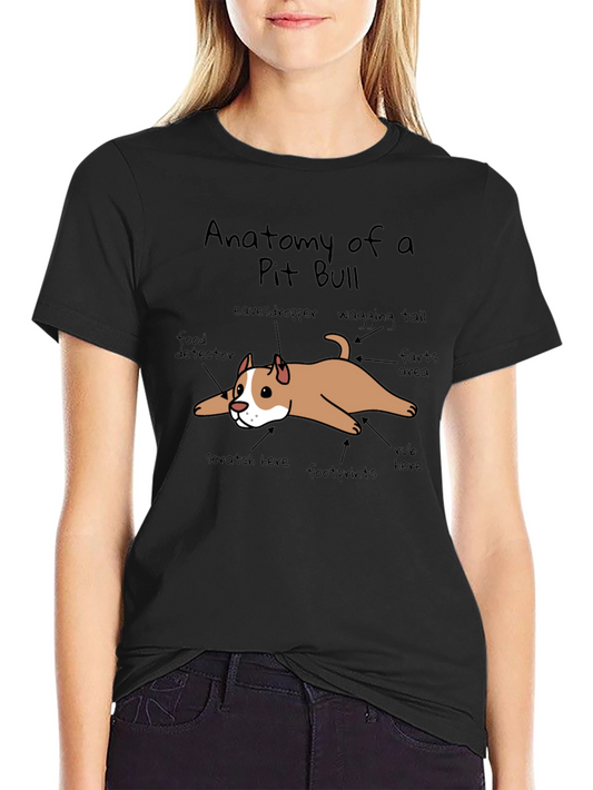 Anatomy of a Pit Bull T-Shirt Funny Dog Tee