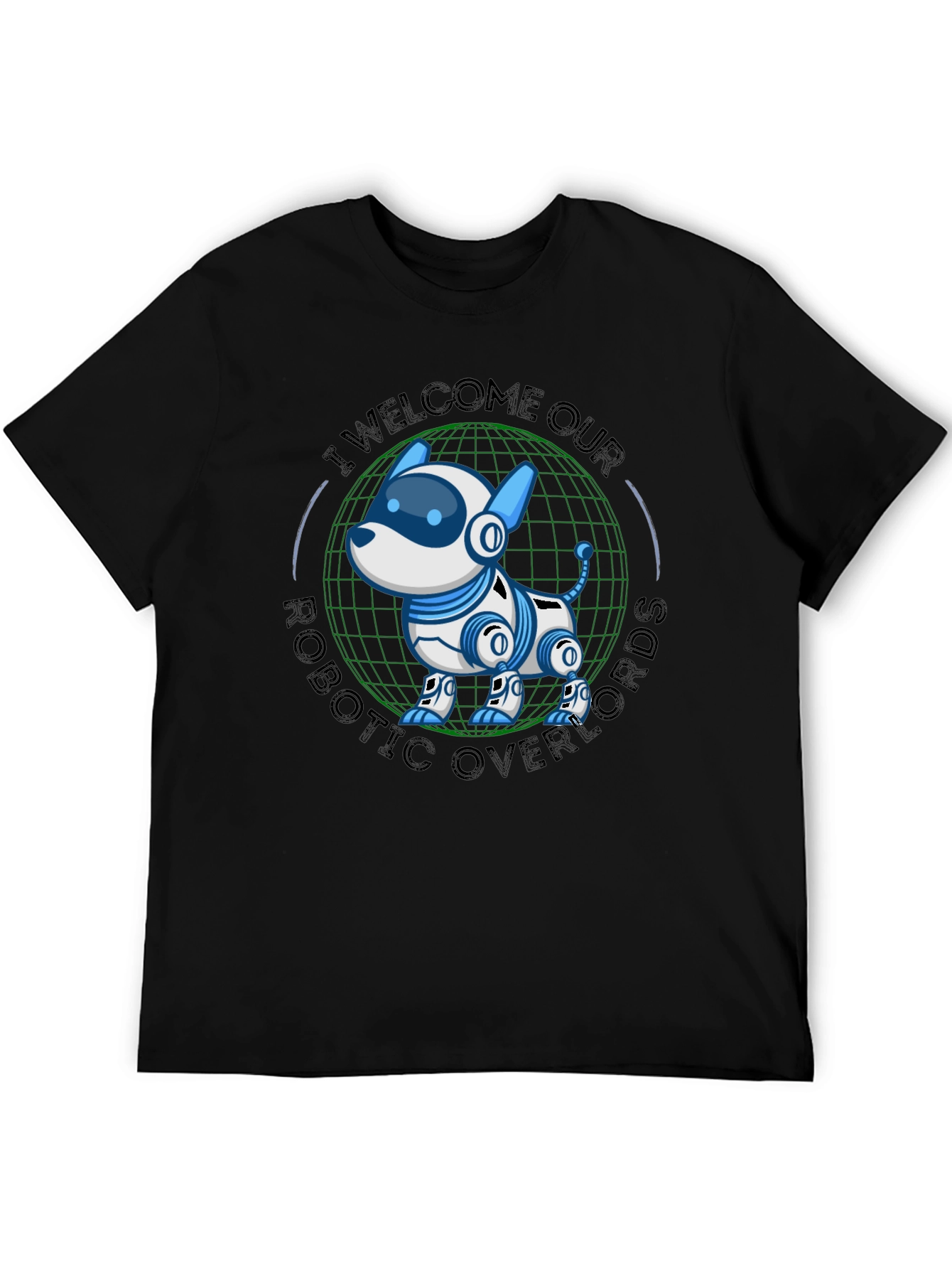 Robotic Dog Overlords T-Shirt - Geeky Sci-Fi Tee