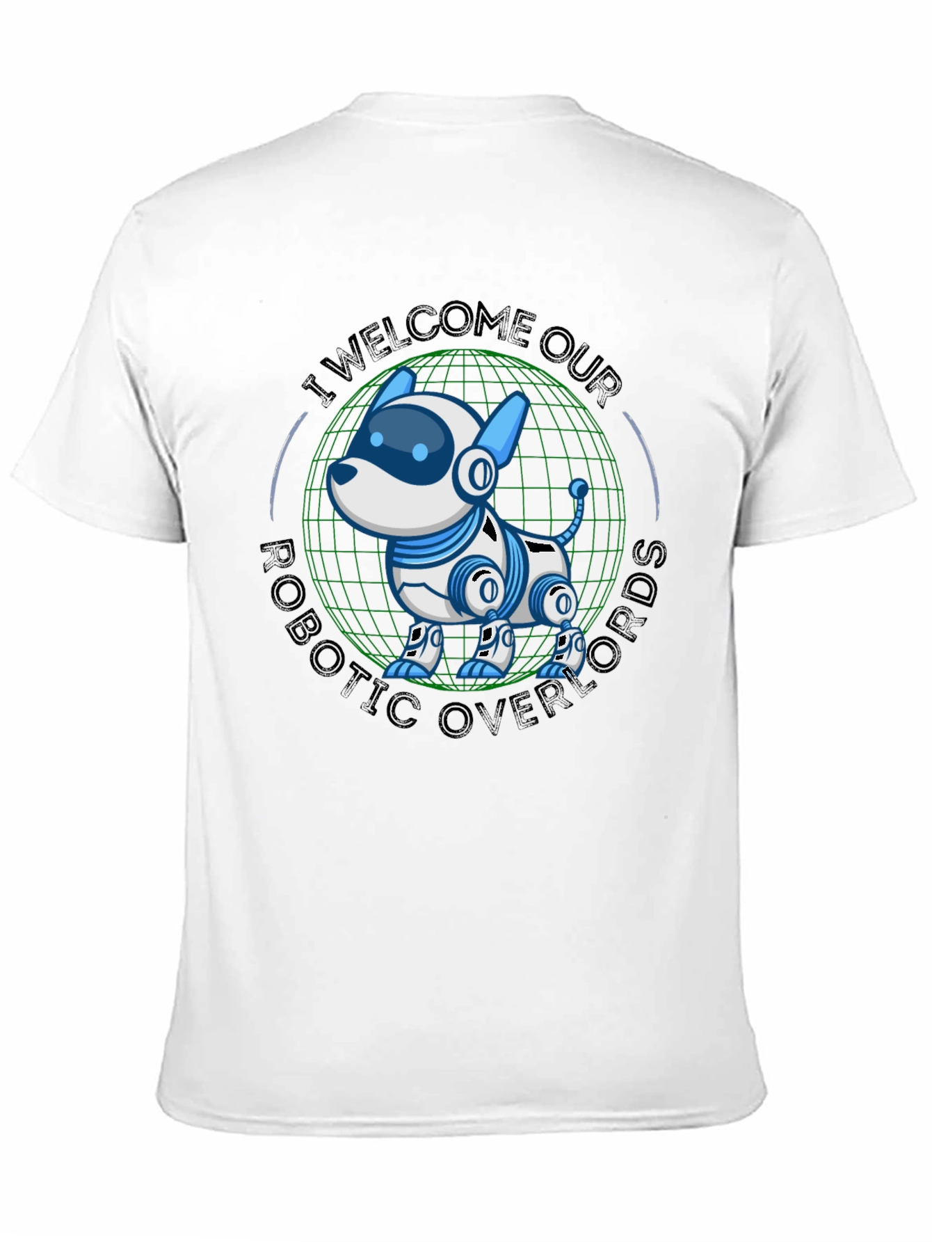 Robotic Dog Overlords T-Shirt - Geeky Sci-Fi Tee