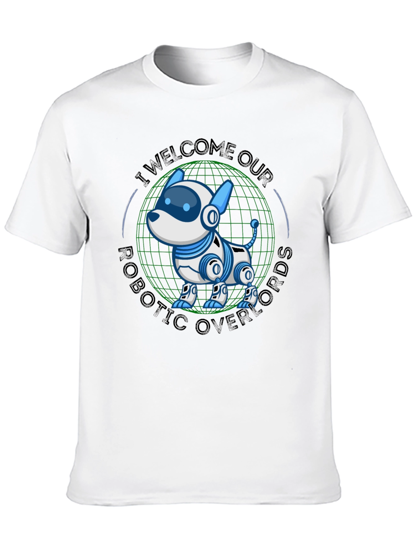 Robotic Dog Overlords T-Shirt - Geeky Sci-Fi Tee