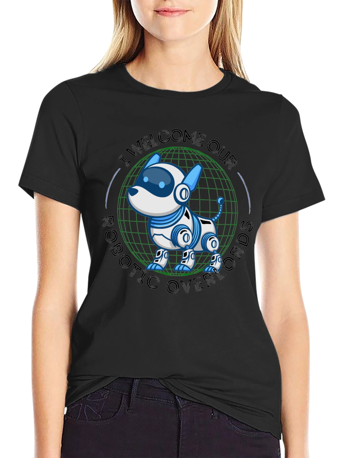 Robotic Dog Overlords T-Shirt - Geeky Sci-Fi Tee