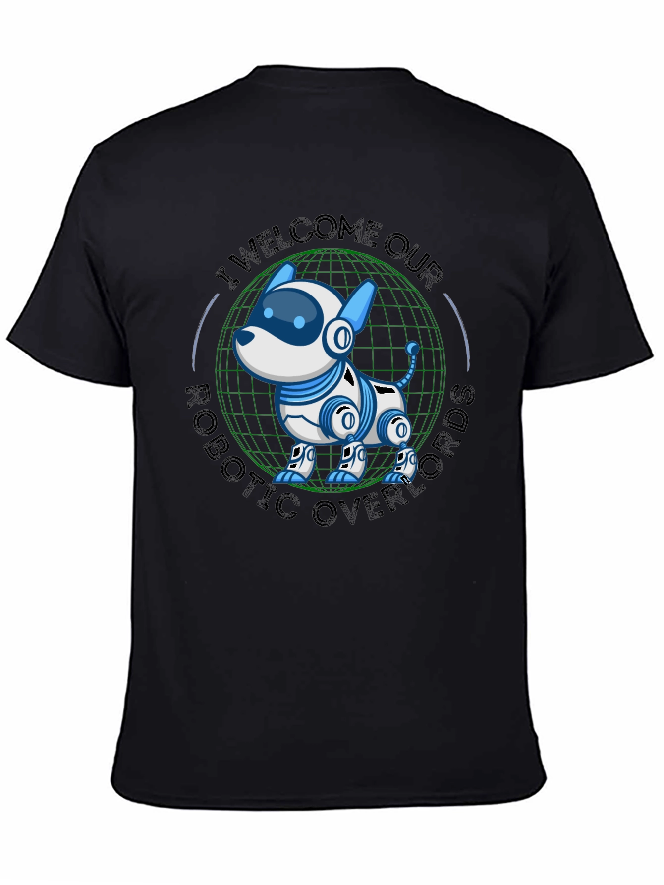 Robotic Dog Overlords T-Shirt - Geeky Sci-Fi Tee