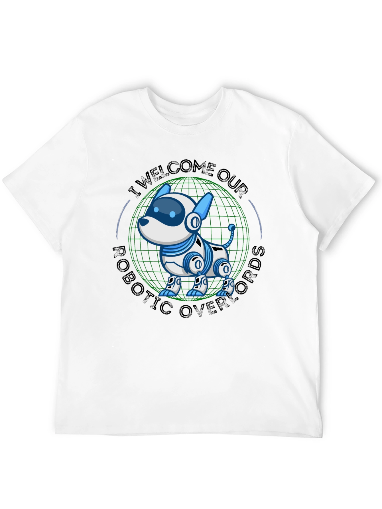 Robotic Dog Overlords T-Shirt - Geeky Sci-Fi Tee