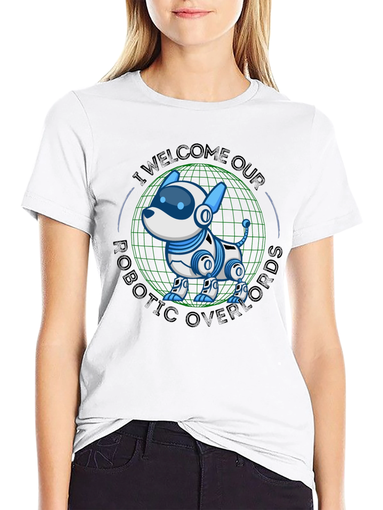 Robotic Dog Overlords T-Shirt - Geeky Sci-Fi Tee