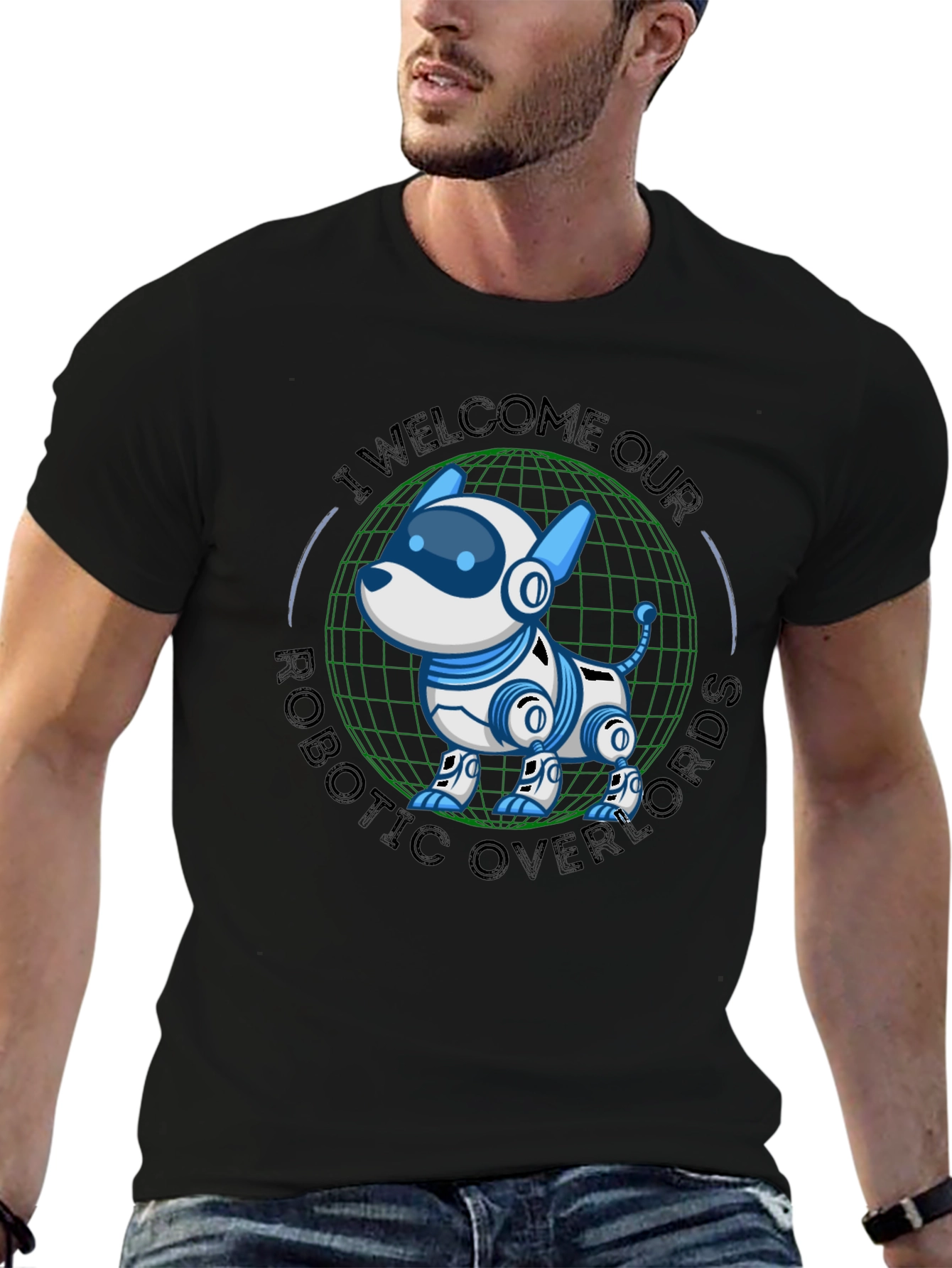 Robotic Dog Overlords T-Shirt - Geeky Sci-Fi Tee