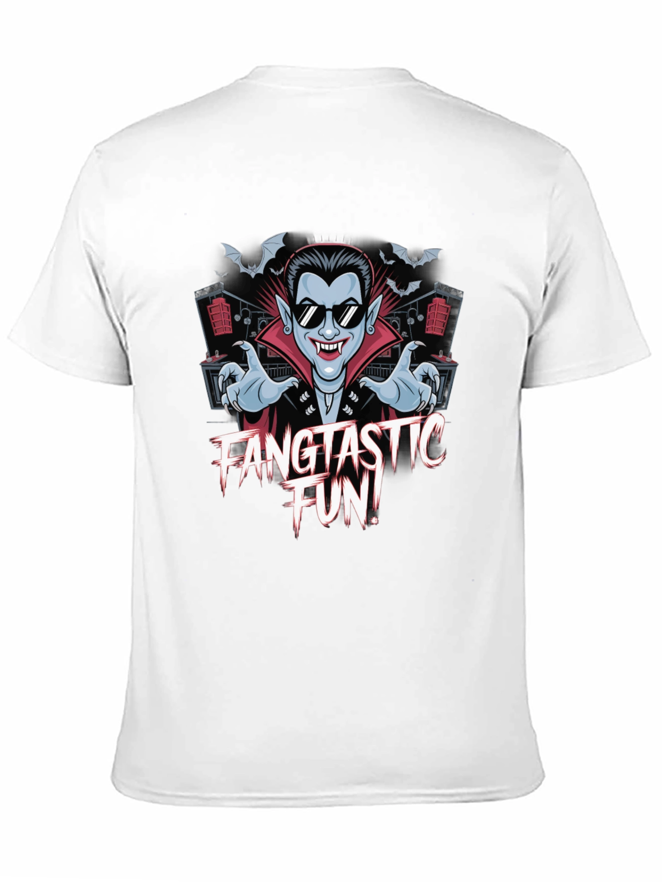 Fangtastic Fun Dracula T-Shirt - Spooky Party Wear