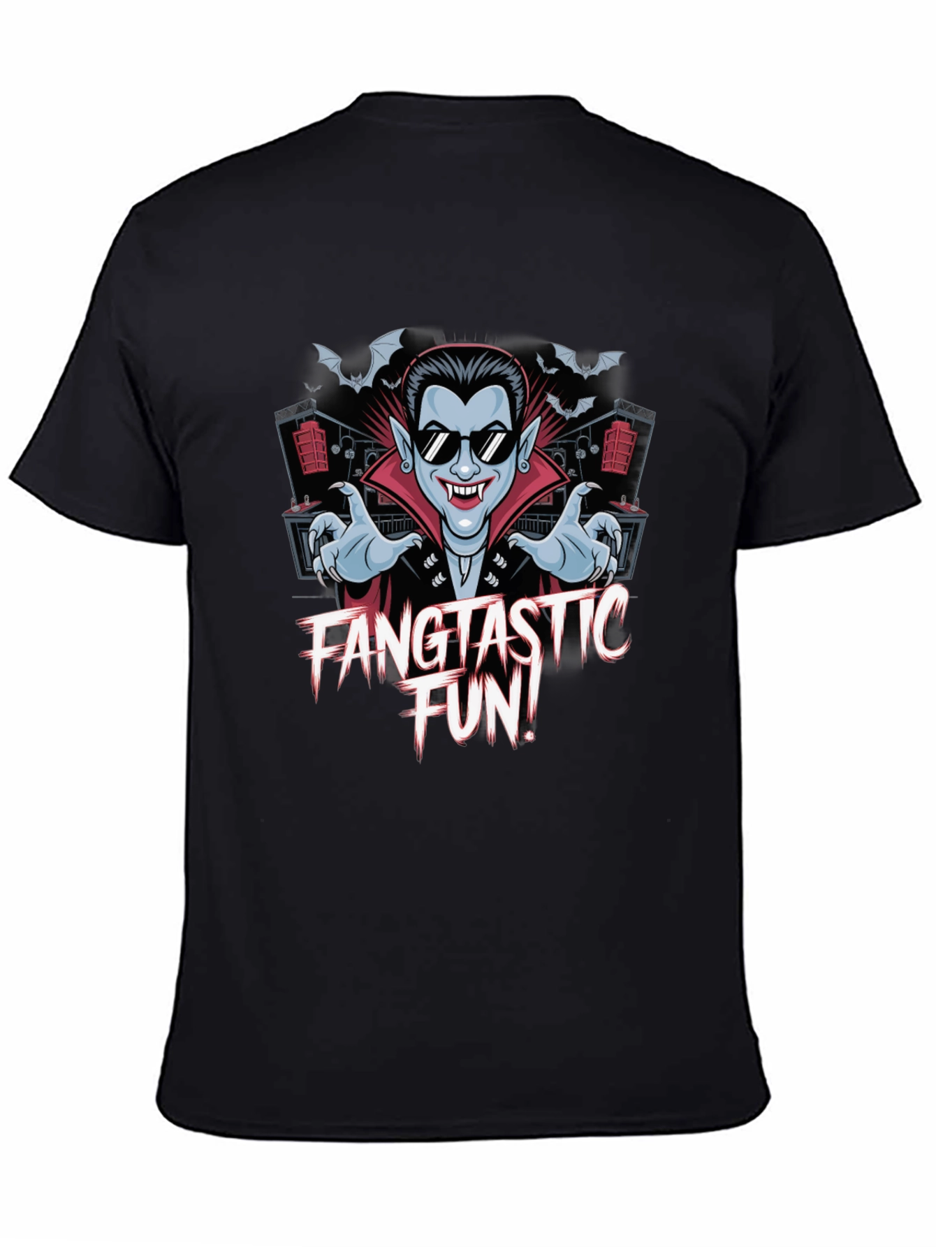 Fangtastic Fun Dracula T-Shirt - Spooky Party Wear