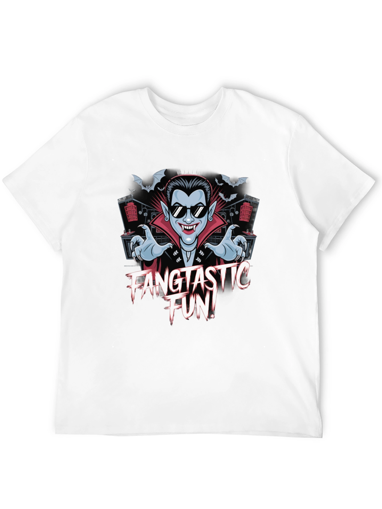 Fangtastic Fun Dracula T-Shirt - Spooky Party Wear