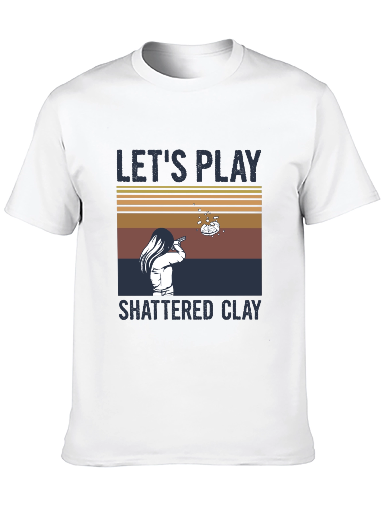 Lets Play Shattered Clay Graphic Tee