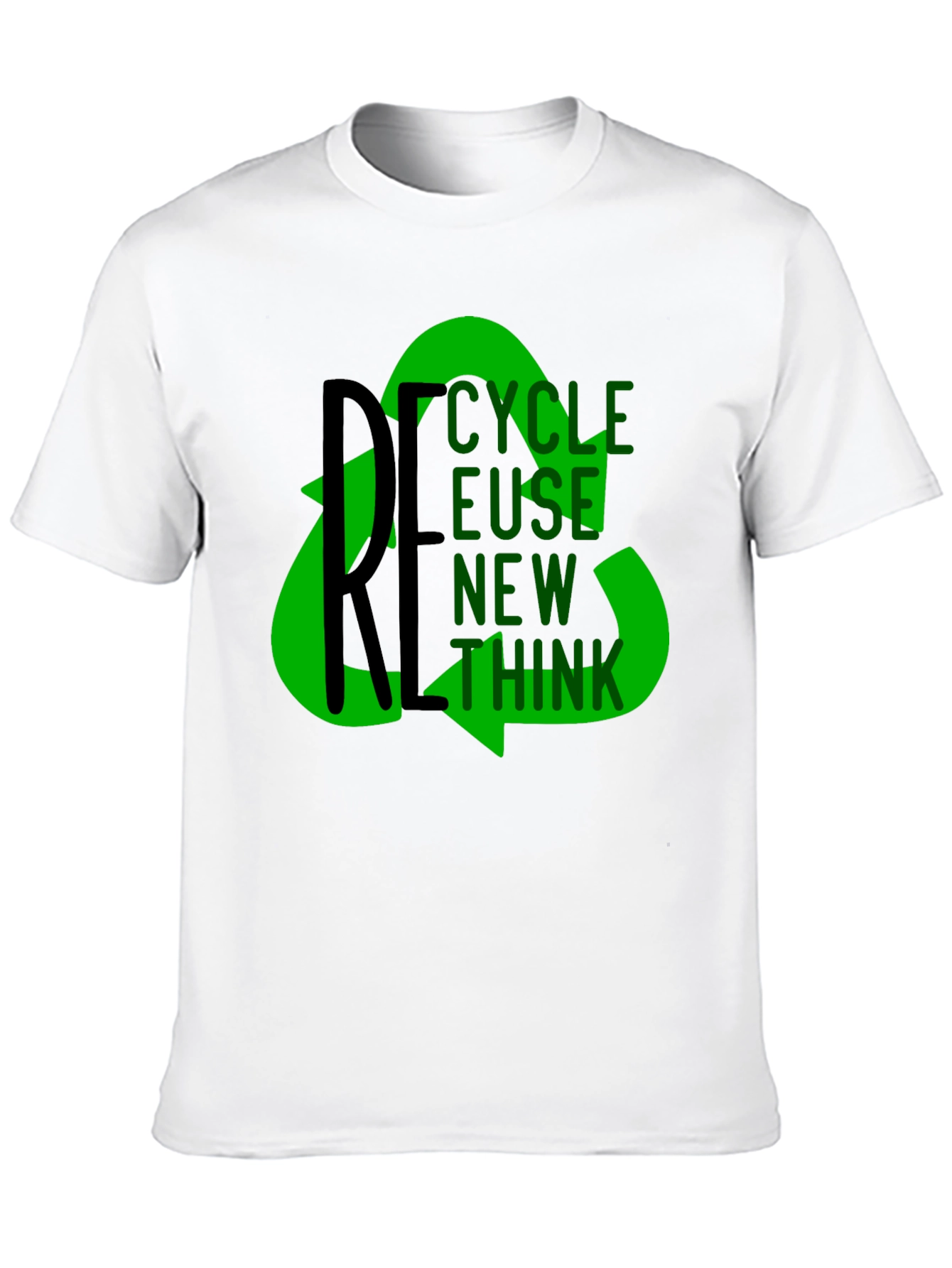 Eco-Friendly Graphic Tee: Recycle Reuse Rethink