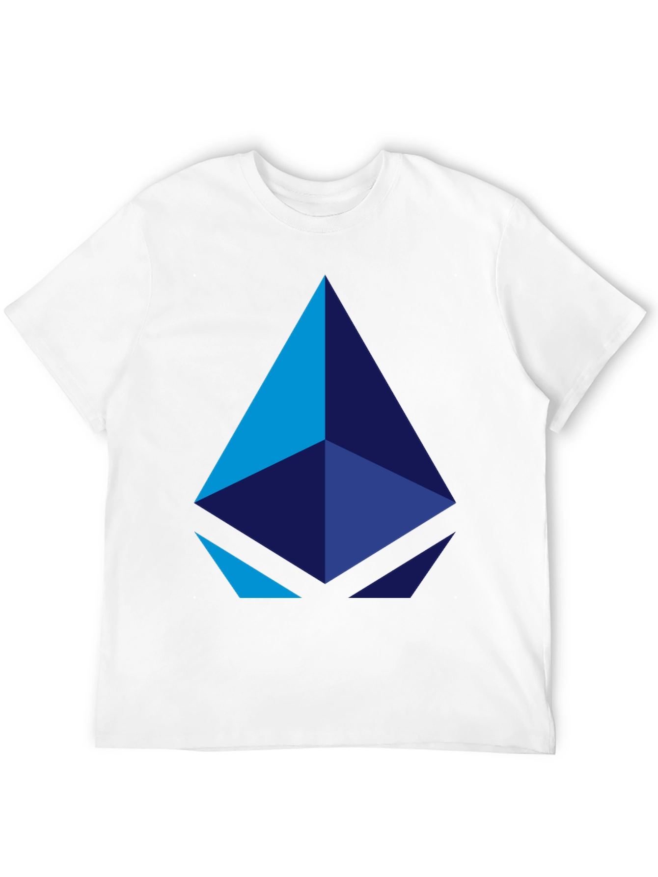 Geometric Pyramid Graphic Black T-Shirt