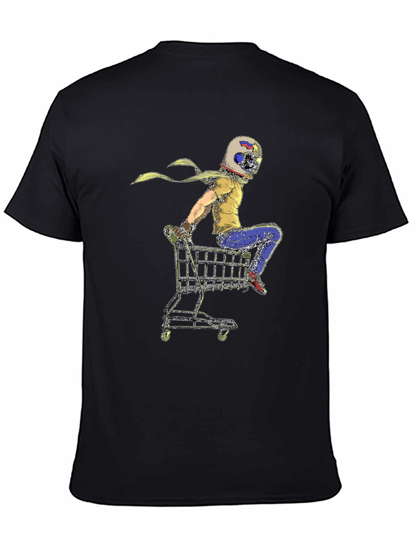 Helmet Rider Shopping Cart T-Shirt