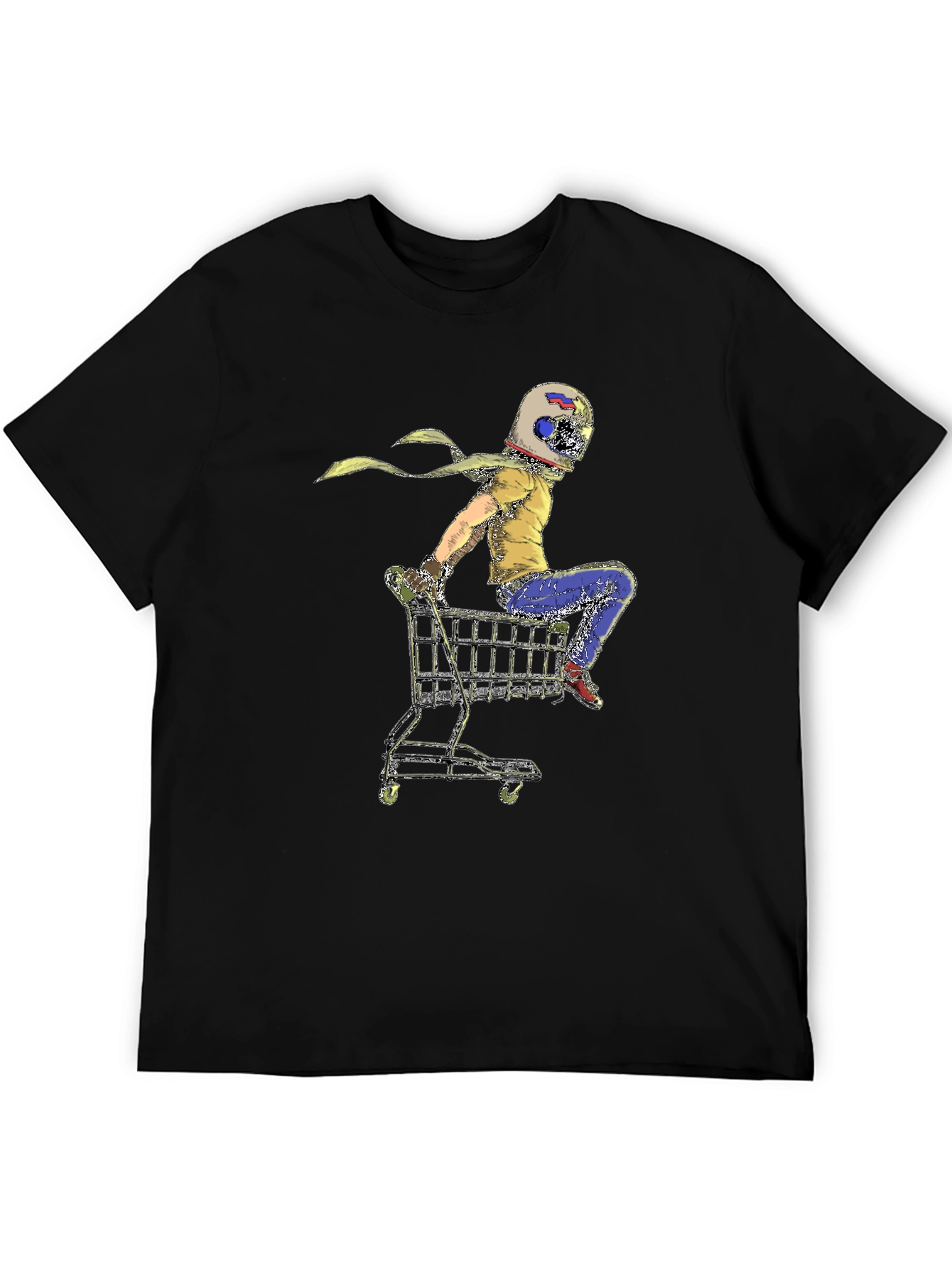 Helmet Rider Shopping Cart T-Shirt